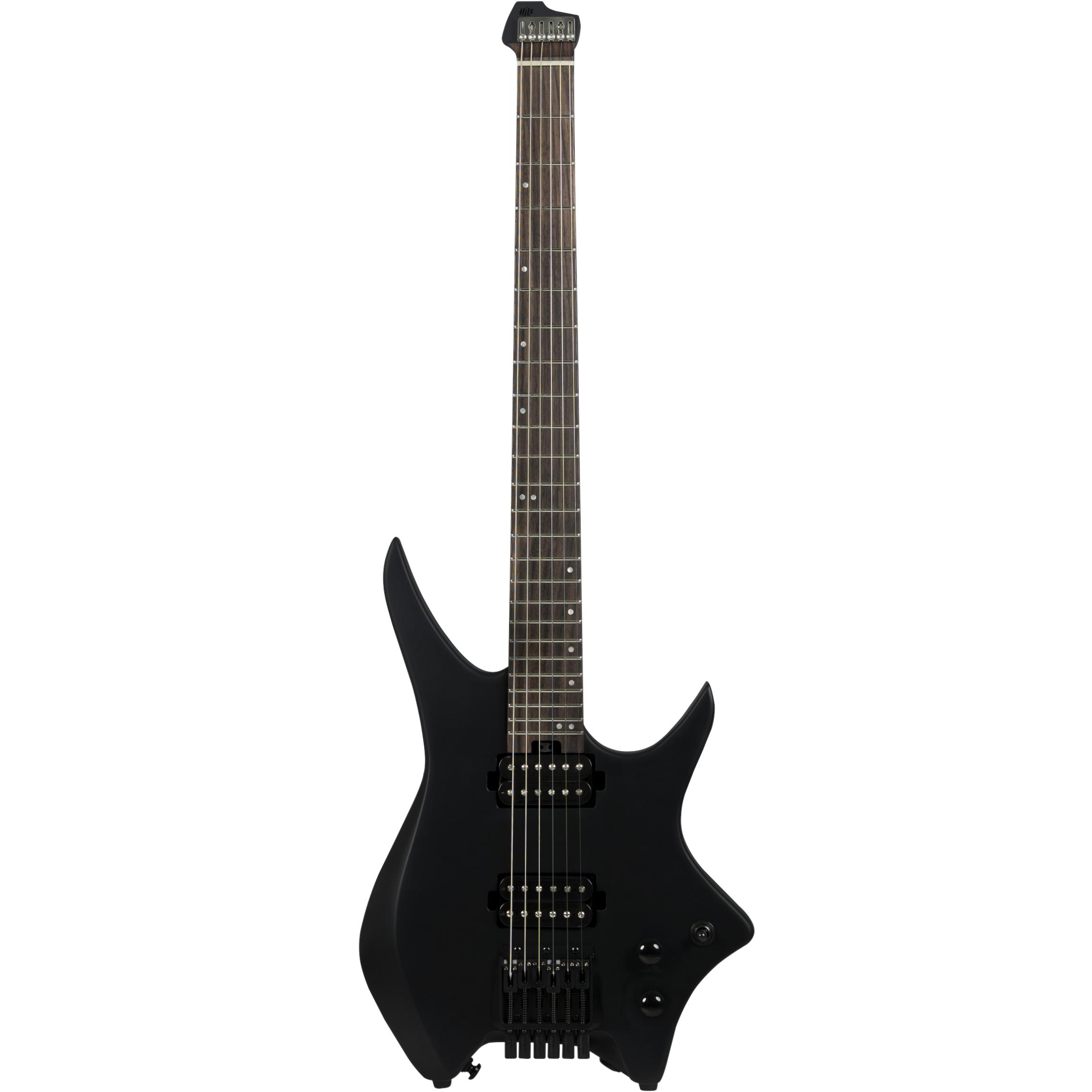 HILS NEXT HN3 Headless Electric Guitar in Satin Black - HN3SBK-New-Front.jpg