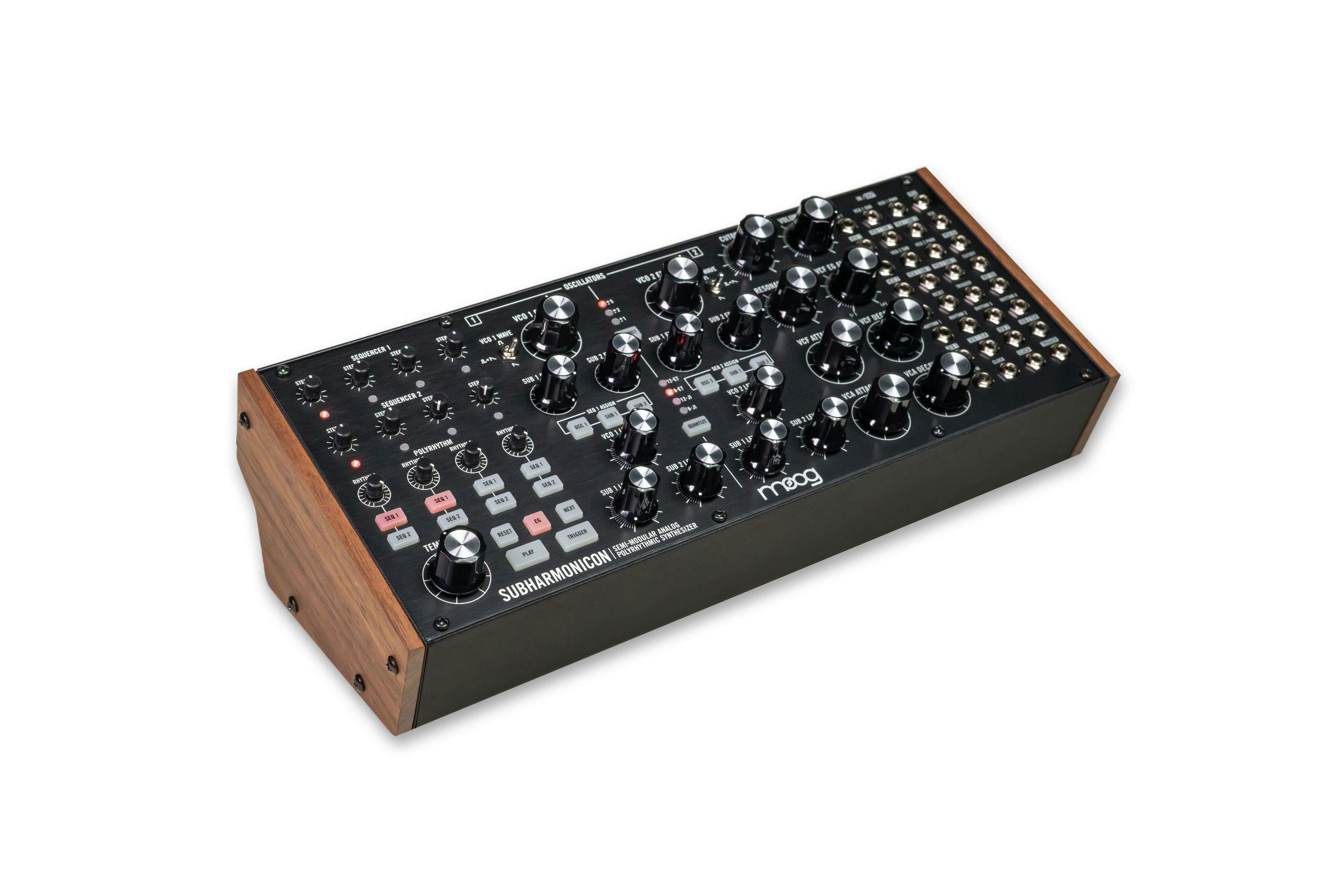 Moog Subharmonicon Semi-Modular Polyrhythmic Analog Synthesizer - 392063-Subharmonicon_White_Left_Angle.jpg