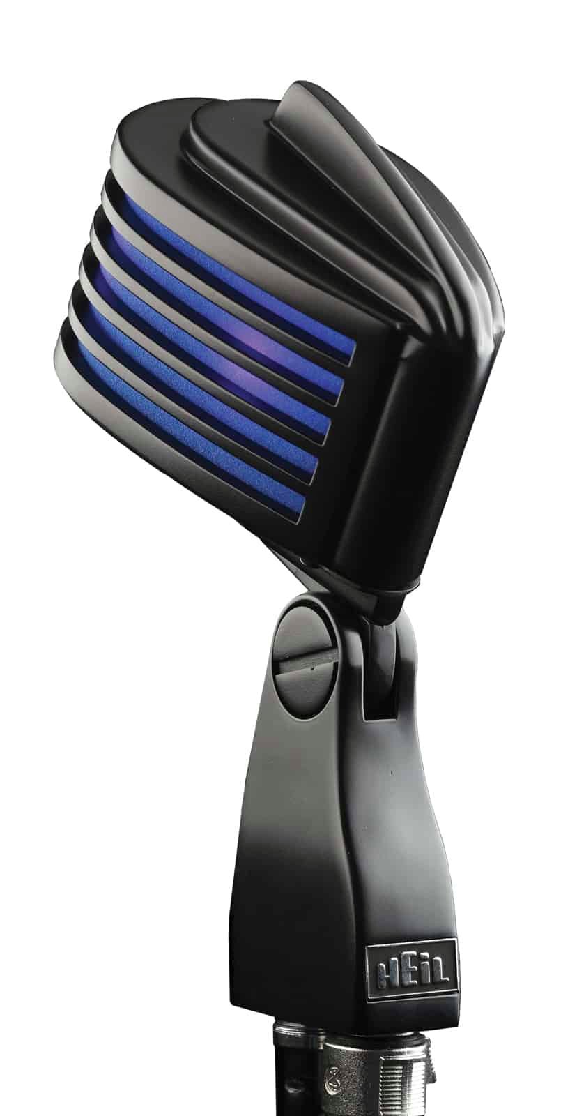 Heil Sound The Fin in Black Body, Blue LED Mic Bundle with Stand and XLR Cable - HS-FINBKBU.jpg