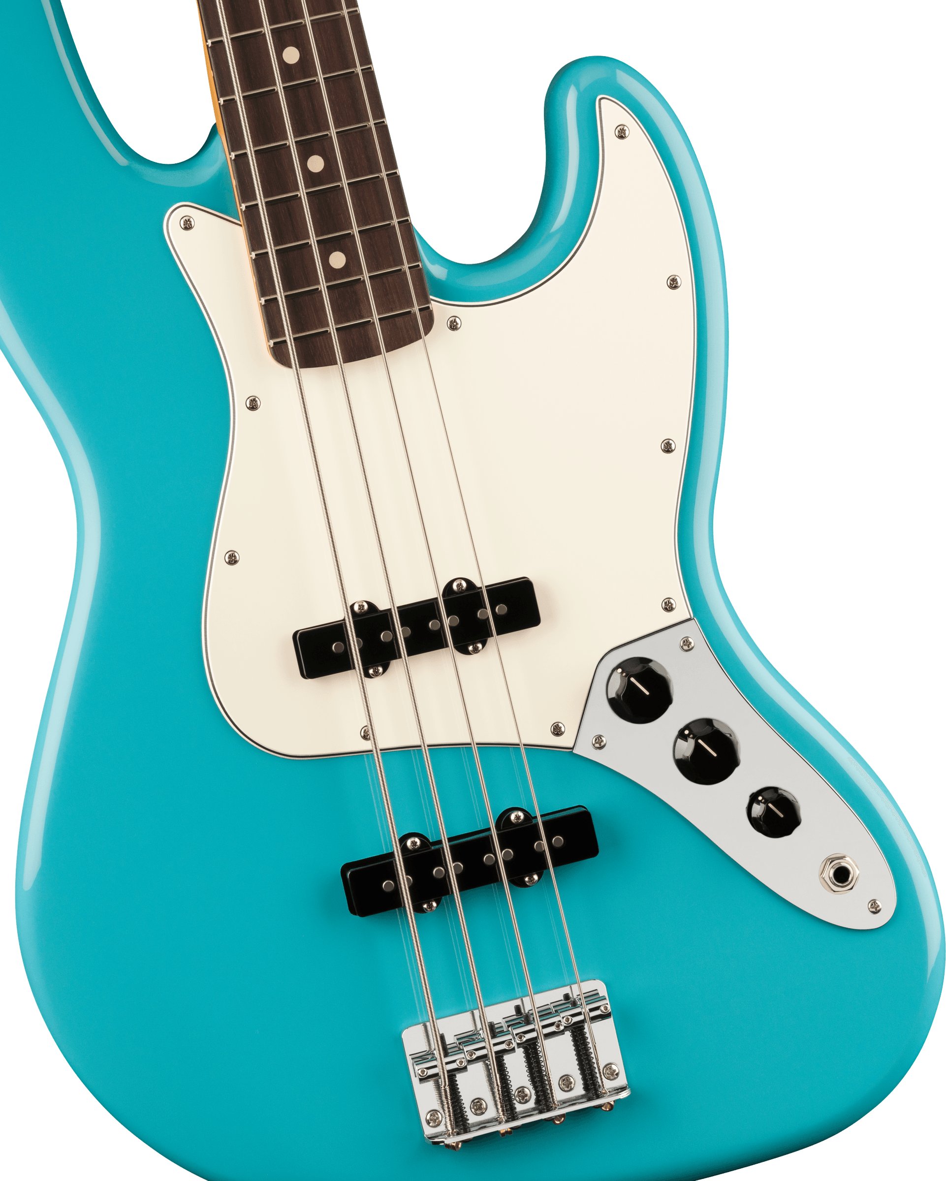 Player II Jazz Bass Guitar Rosewood Fingerboard Aquatone Blue