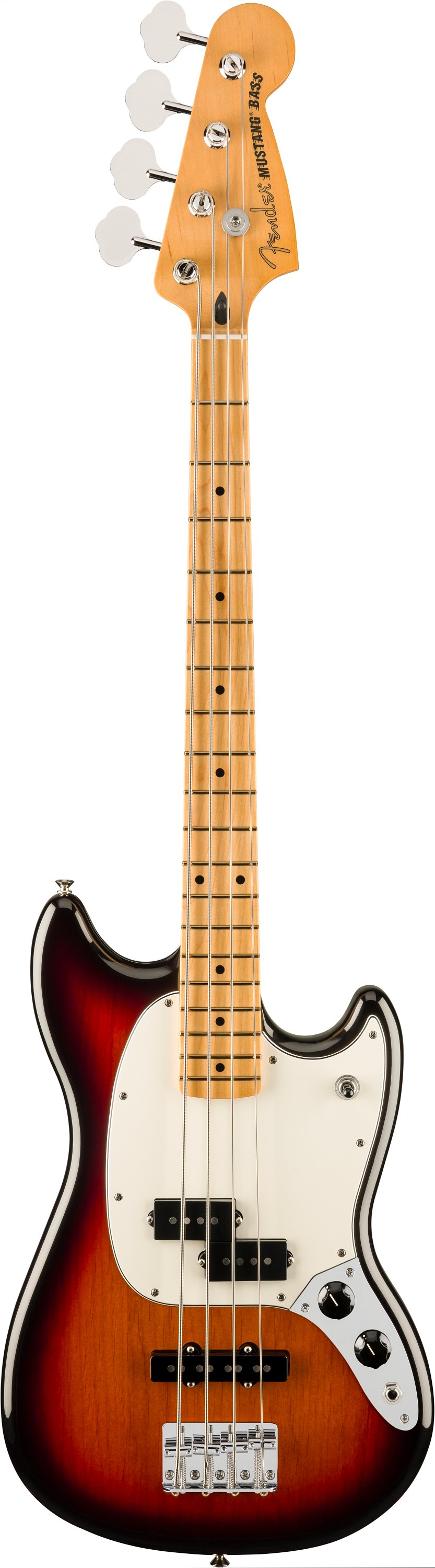 Fender Player II Mustang Bass Guitar PJ Maple Fingerboard 3-Colour Sunburst - 0140492500_fen_ins_frt_1_rr.jpg