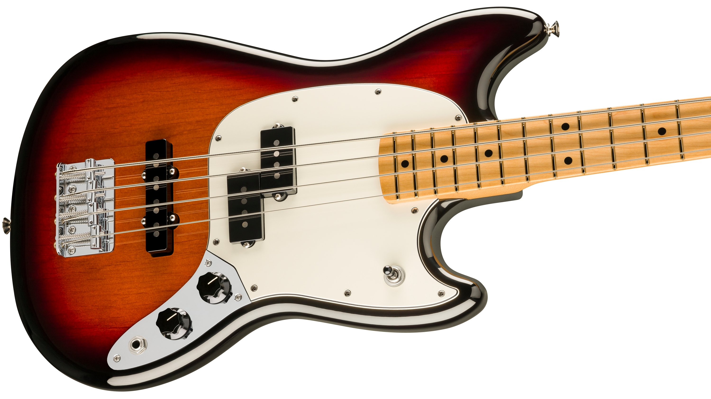 Fender Player II Mustang Bass Guitar PJ Maple Fingerboard 3-Colour Sunburst - 0140492500_fen_ins_cbr_1_nr.jpg