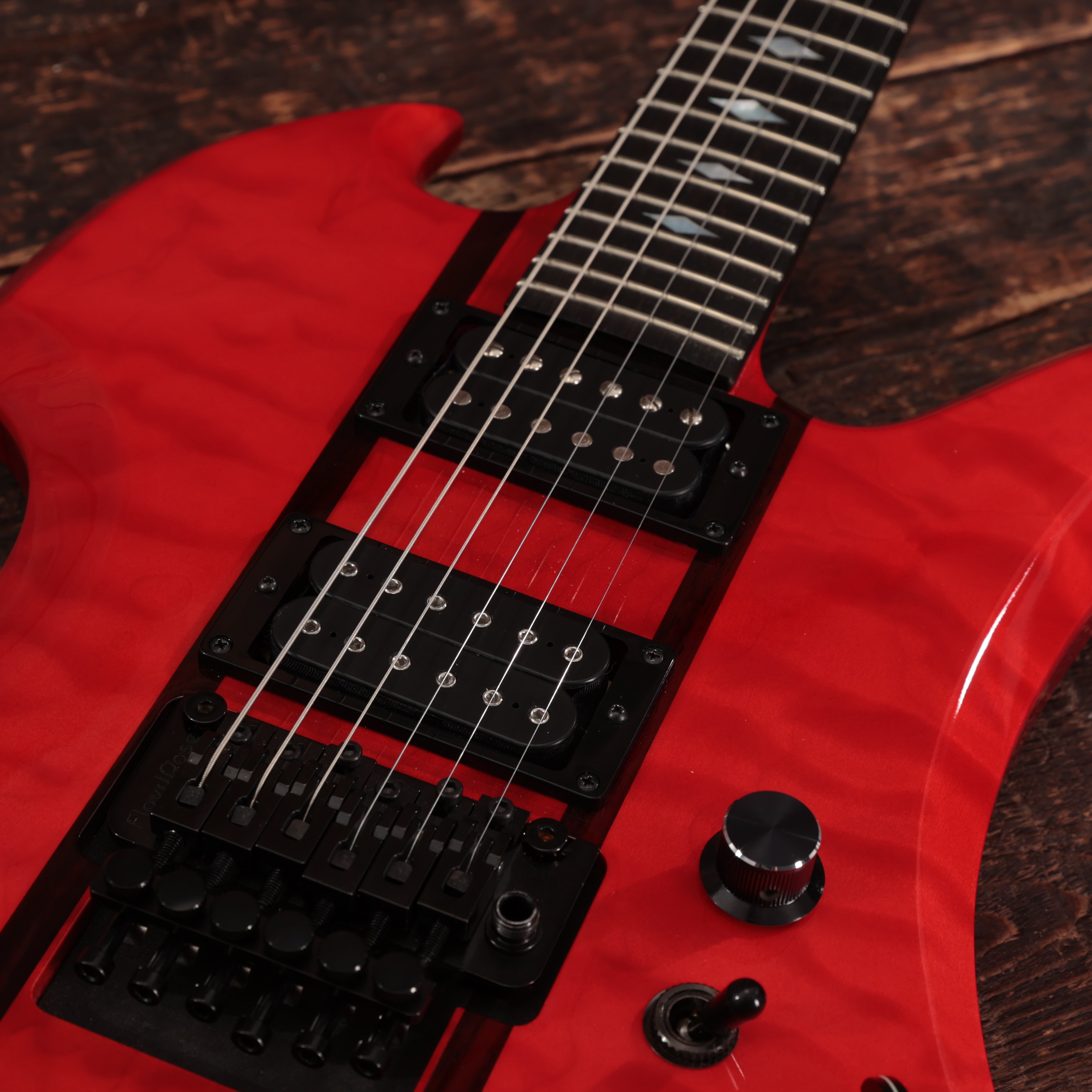 BC Rich USA Mockingbird SL Electric Guitar in Trans Red - 23022 (6).JPG