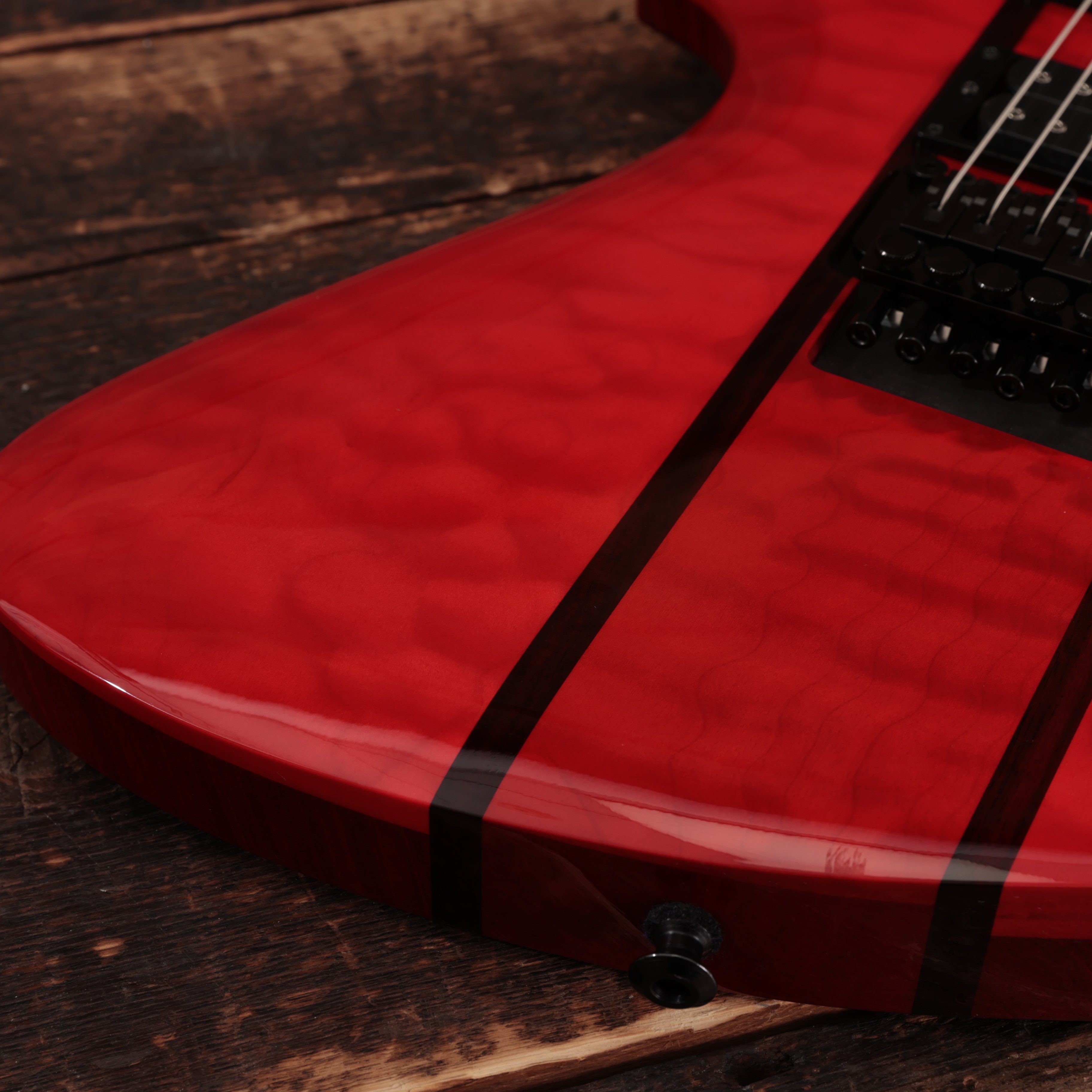 BC Rich USA Mockingbird SL Electric Guitar in Trans Red - 23022 (8).JPG