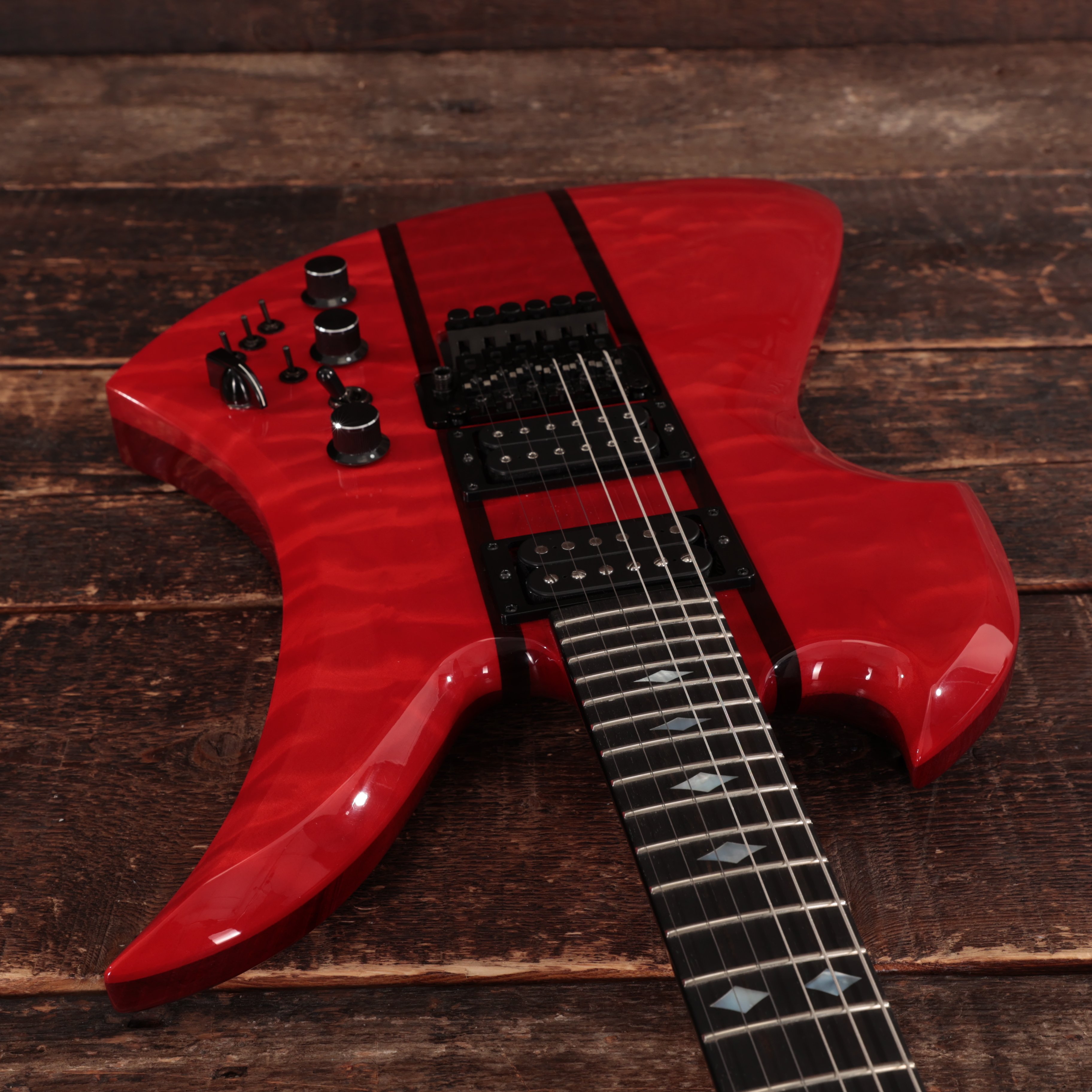 BC Rich USA Mockingbird SL Electric Guitar in Trans Red - 23022 (9).JPG