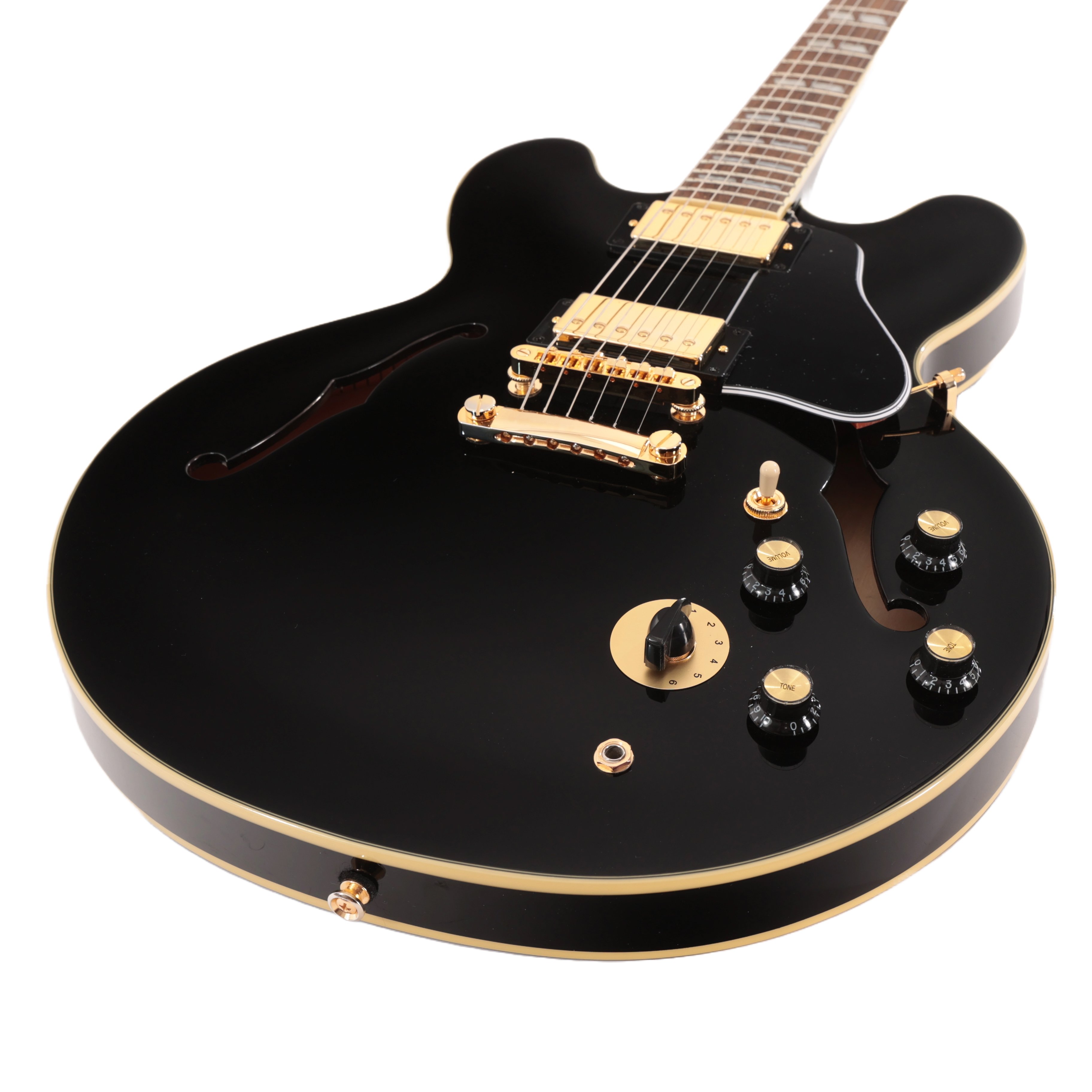 Epiphone Inspired by Gibson ES-345 Semi-Hollow Electric Guitar in Ebony - EI-345VEBNH3 (5).jpg