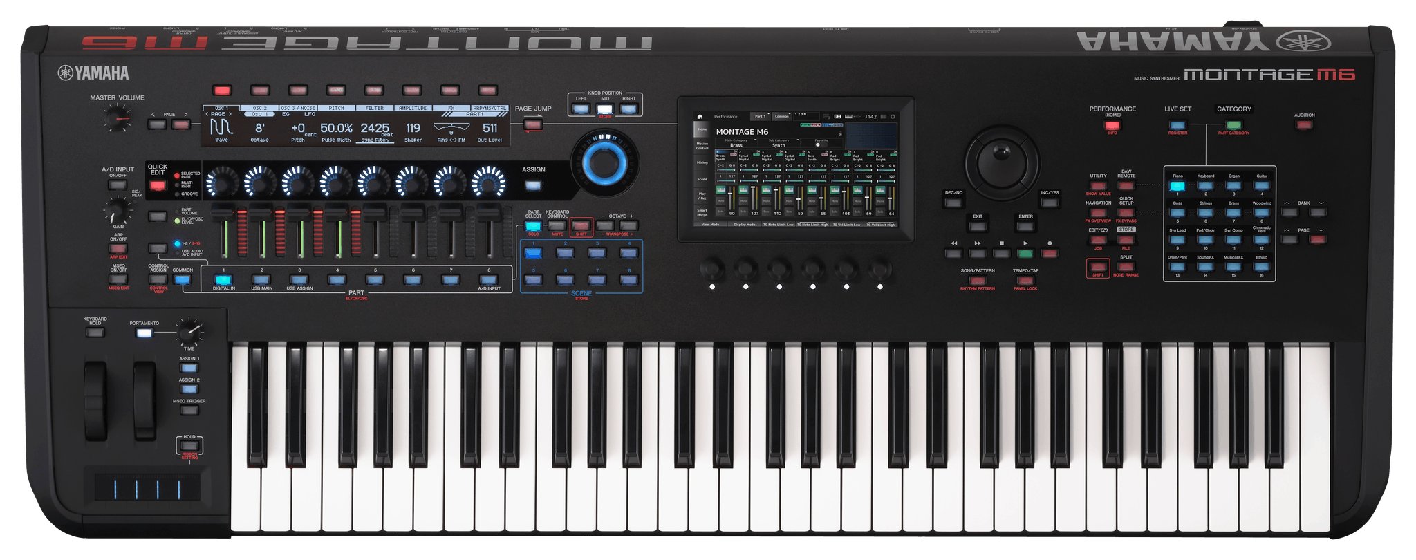 Yamaha MONTAGE M6 Synthesizer - CMONTAGEM6-Yamaha-MONTAGE-M6-Synthesizer-Top.jpg