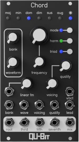 Qu-Bit Electronix Chord v2 Eurorack Module - QB-CHORD-V2-QU-Bit_electronix_Chord_V2_Front.jpg