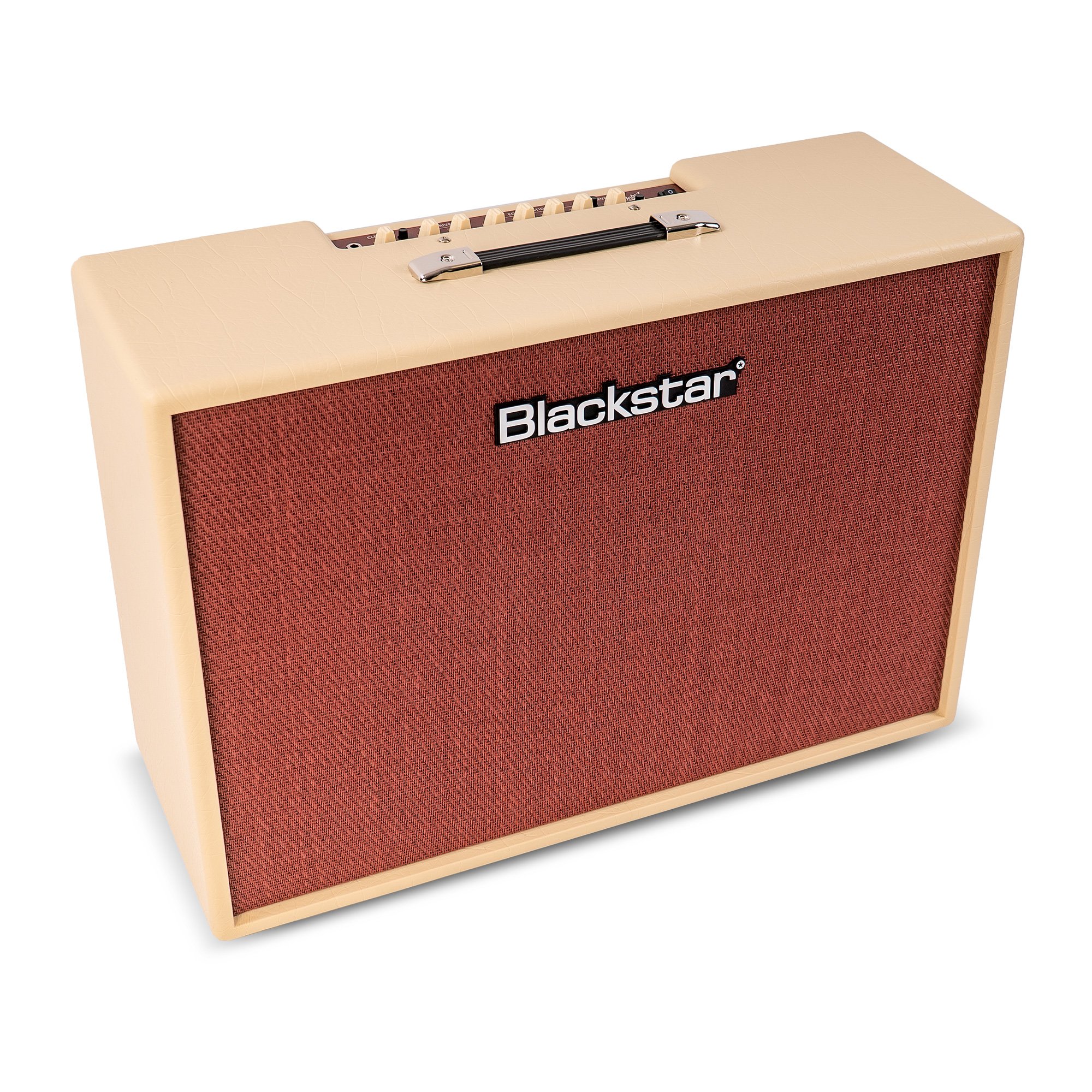 Blackstar Debut 100R 2X12 100W Solid State Amplifier Combo in Cream - Debut-100R-Cream-2X12-White-Shot-34-Left.jpg