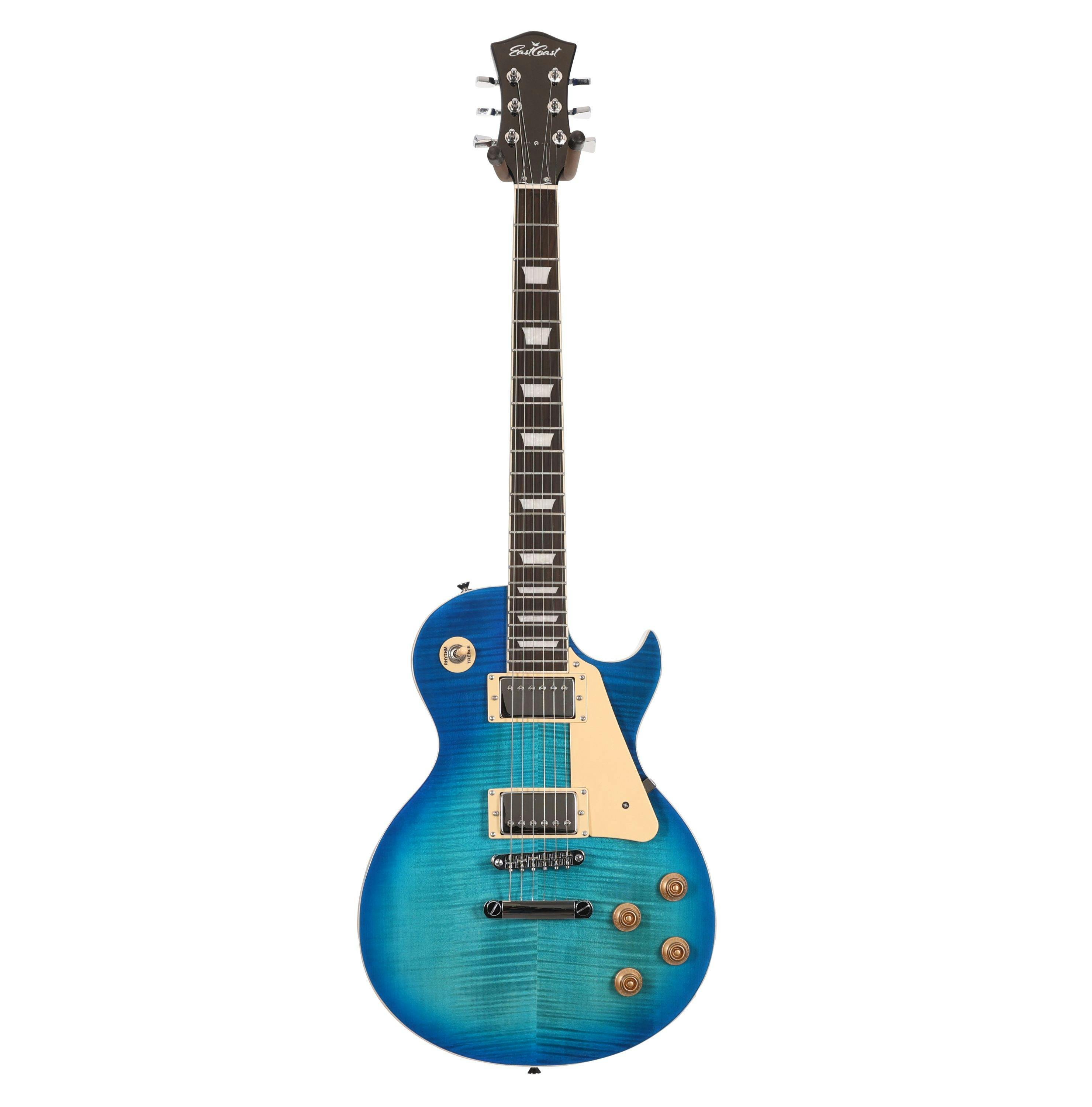 EastCoast L1 Electric Guitar Starter Pack in Blue Burst with 35W Amp & Accessories - 477672-Eastcoast-L1-Electric-Guitar-Blue-Burst.jpg