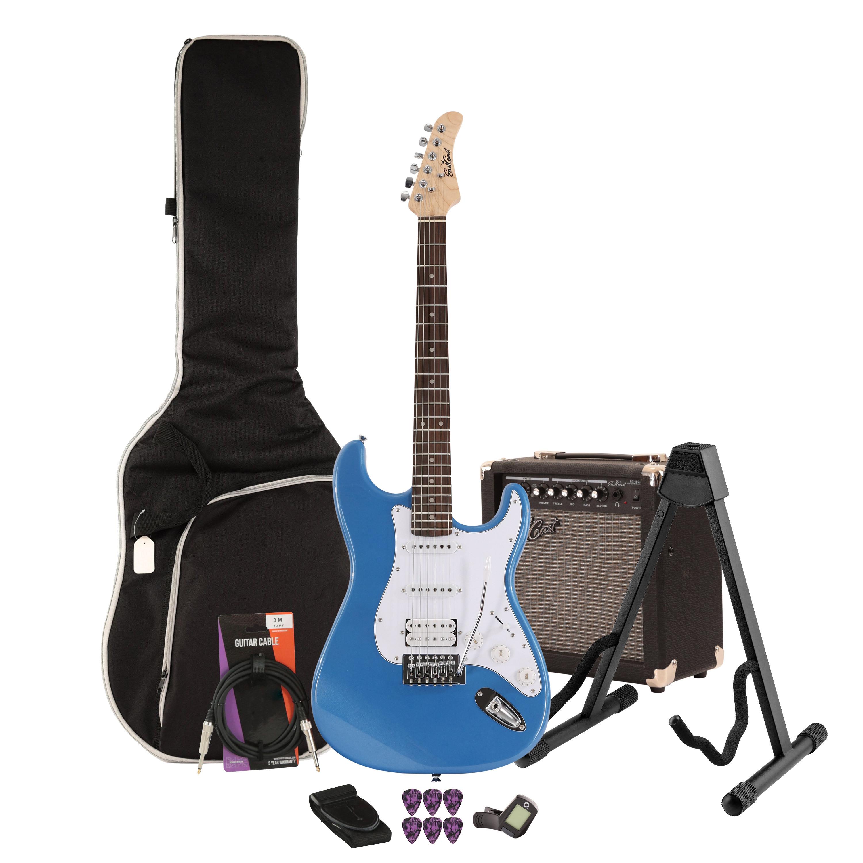EastCoast ST2 HSS Blue Metallic Electric Guitar Starter Pack with 15w Amp & Accessories - _BUN-EC-GS100H-OBM-15.jpg