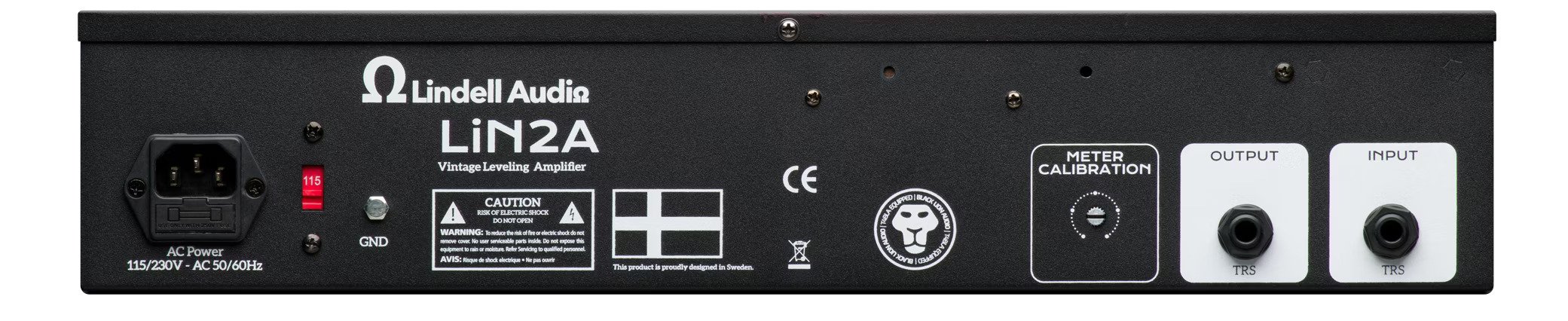 Lindell Audio LIN2A Vintage 2A style audio leveler 19 Inch Rack Gear - LiN2A_Rear_Large.jpg