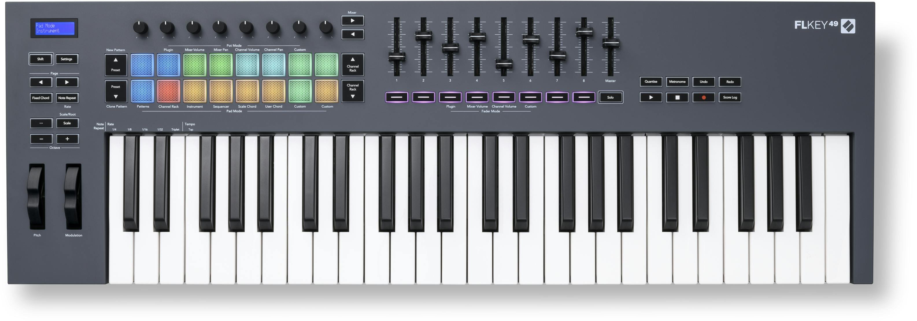 Novation FLkey 49 - Dedicated FL Studio Controller Keyboard - NOVFLK49MK1-FLKEY-49_Front_Controller.jpg