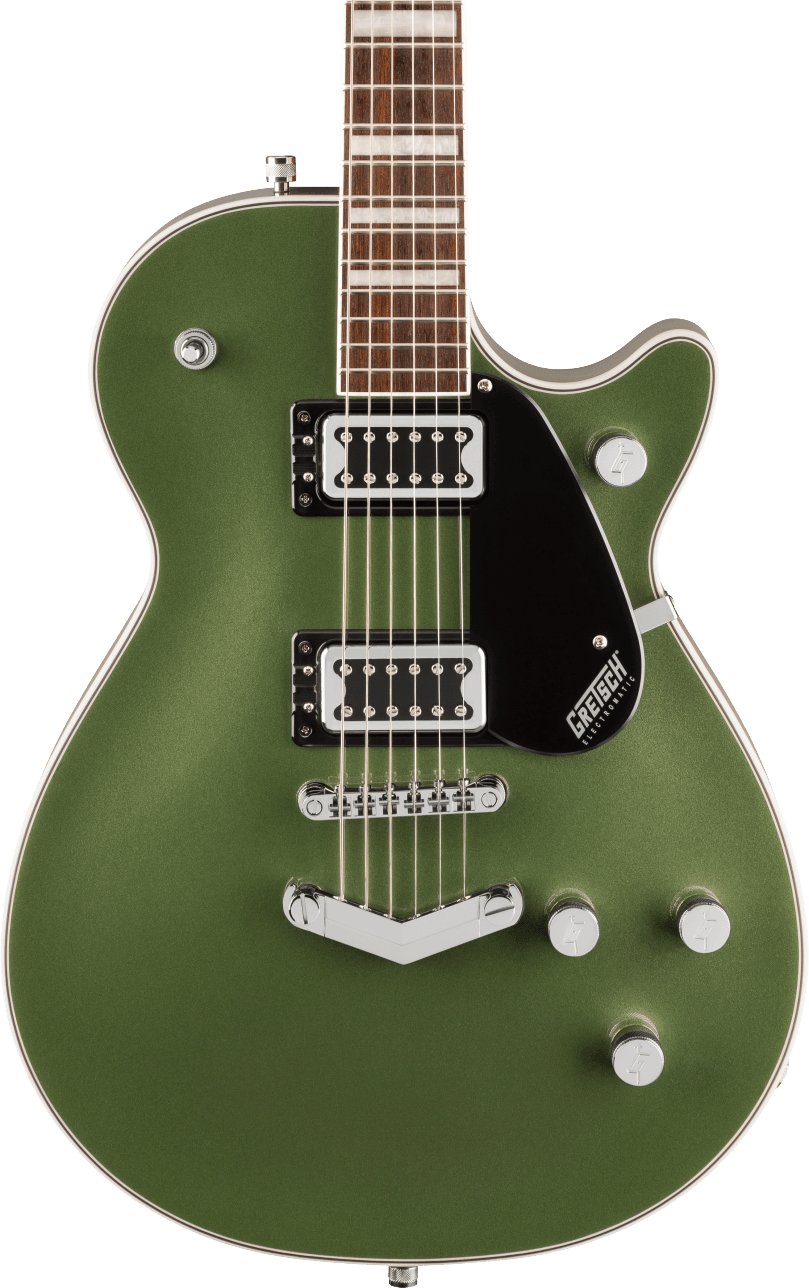 Gretsch G5220 Electromatic Jet BT Single-Cut With V-Stoptail Laurel Fingerboard Olive Metallic - Gretsch G5220 Electromatic Olive Metallic 2517110598 Front.jpg