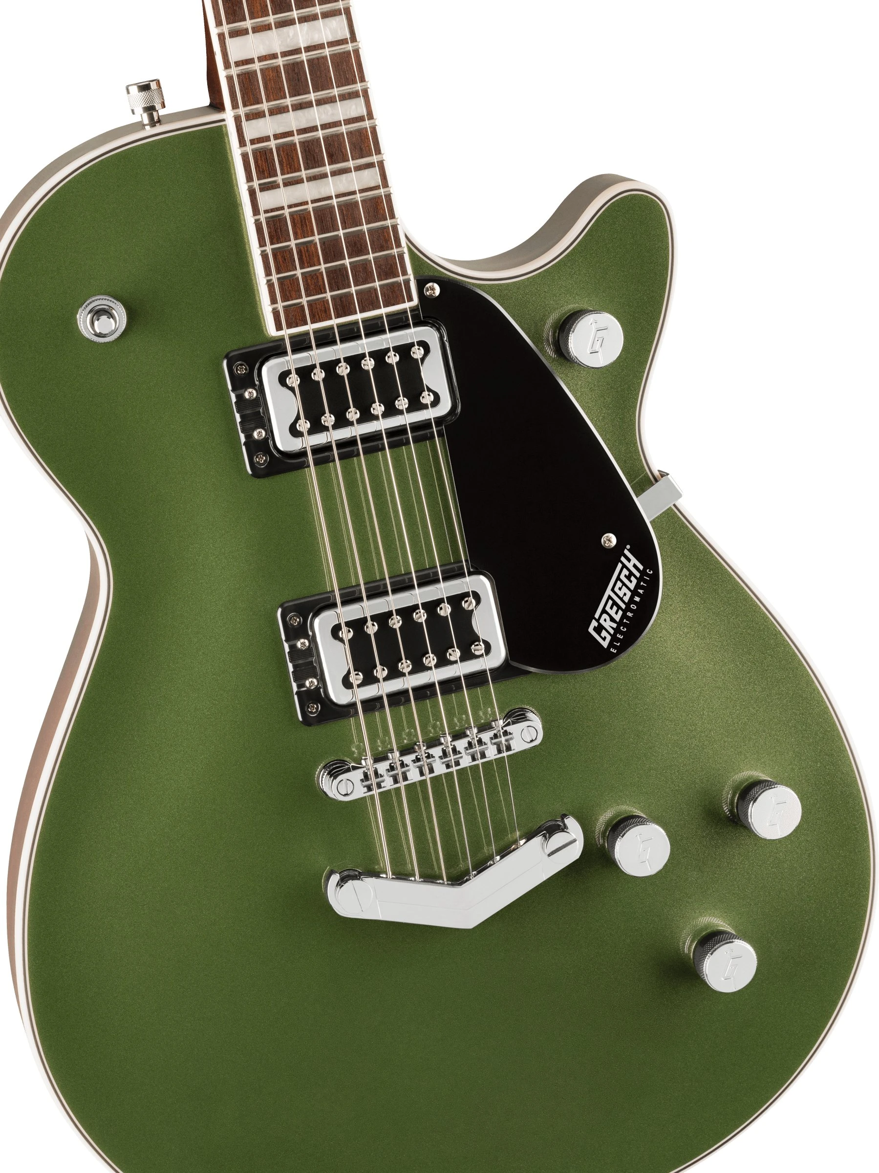 Gretsch G5220 Electromatic Jet BT Single-Cut With V-Stoptail Laurel Fingerboard Olive Metallic - Gretsch G5220 Electromatic Olive Metallic 2517110598 front 2.jpg