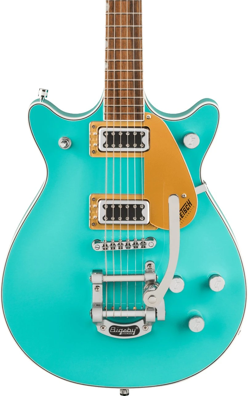 Gretsch G5232T Electromatic Double Jet FT With Bigsby Laurel Fingerboard Caicos Green - Gretsch G5232T Electromatic 2508210585 front.jpg