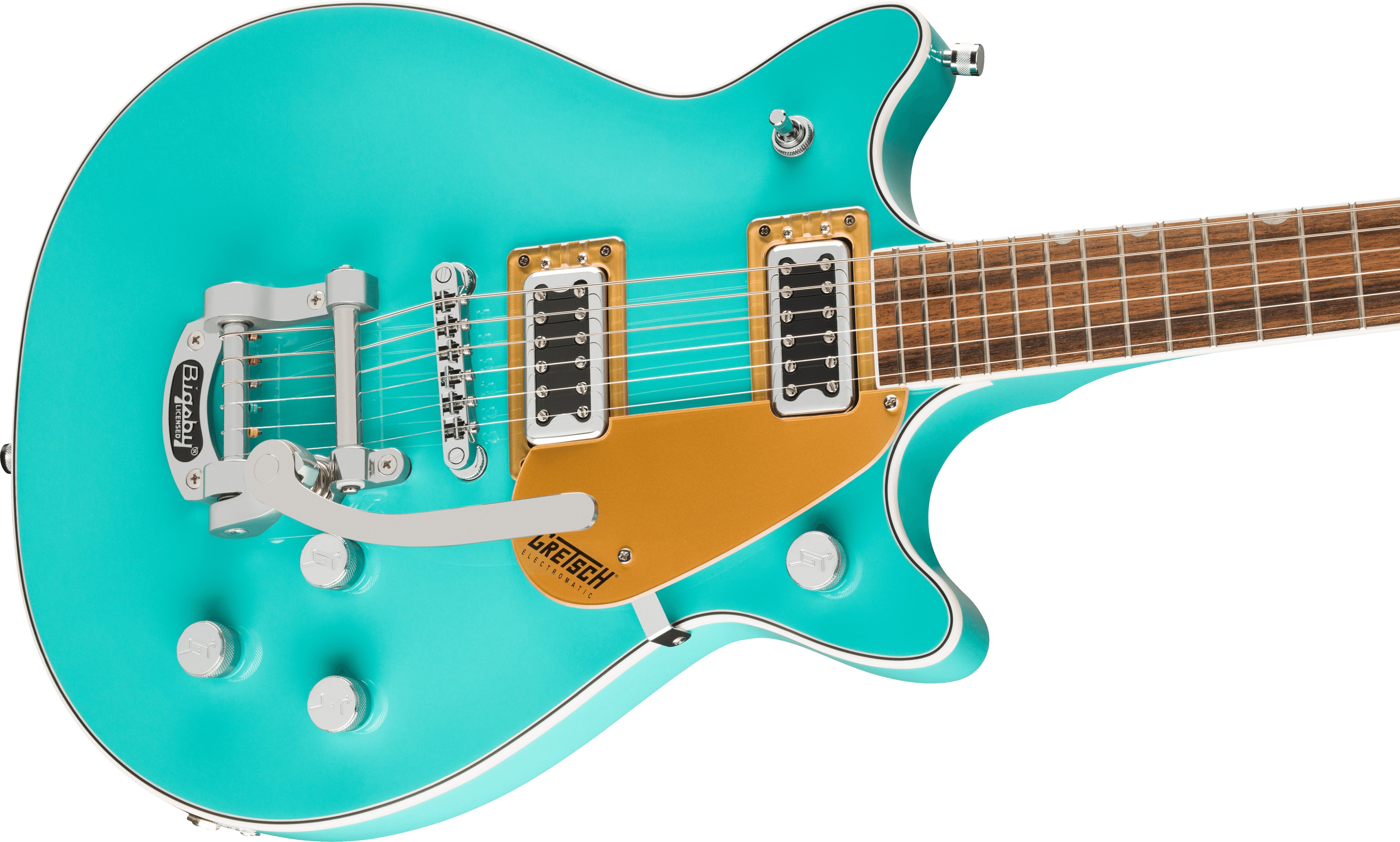 Gretsch G5232T Electromatic Double Jet FT With Bigsby Laurel Fingerboard Caicos Green - Gretsch G5232T Electromatic 2508210585 Front 2.jpg