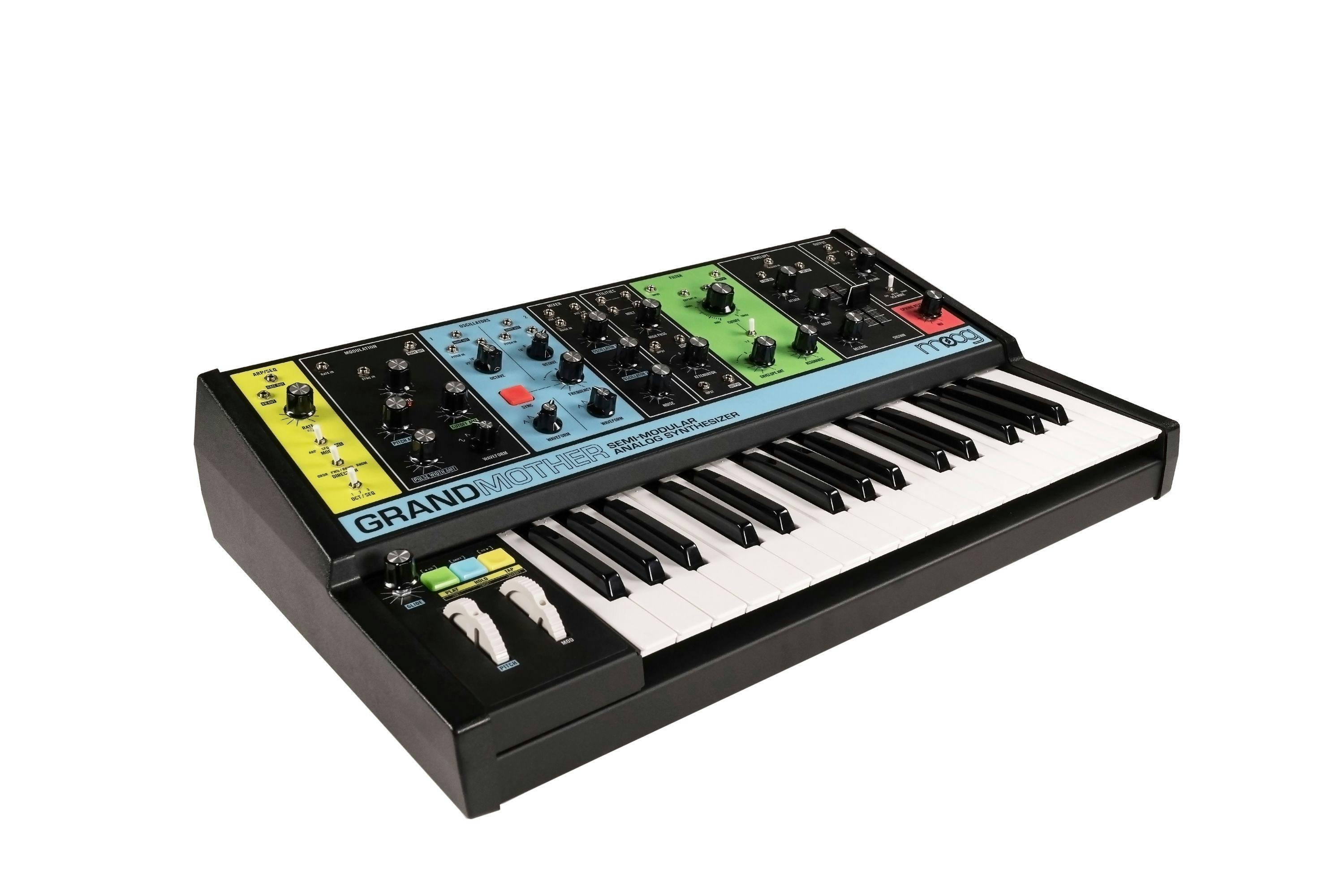 Moog Grandmother Semi-Modular Analogue Synthesizer - 275464-Grandmother_angle.jpg