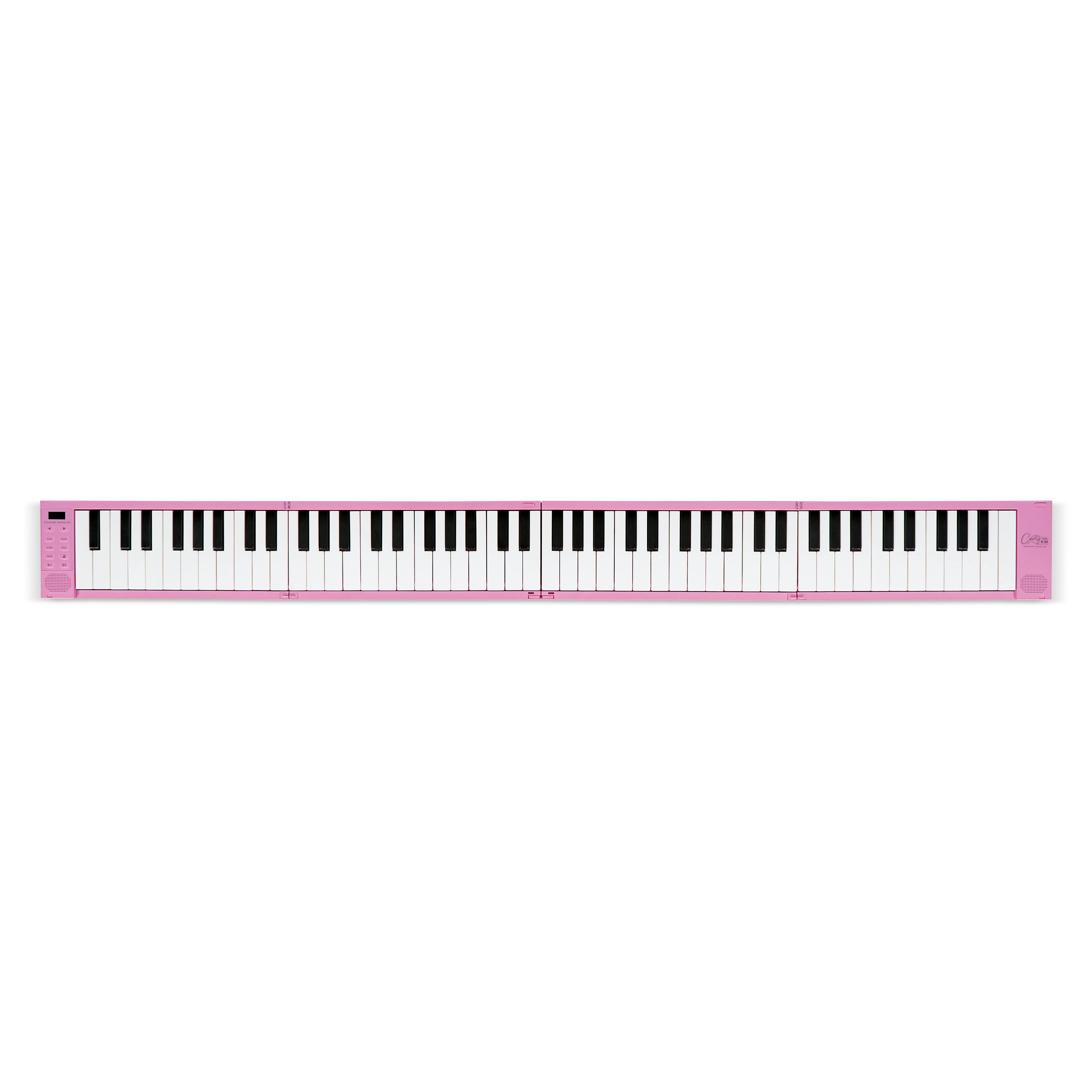 Carry-On FP88 Folding Piano 88-Key – Shell Pink - FP88-PINK-FP88-PINK-TOP-White-Shot.jpg