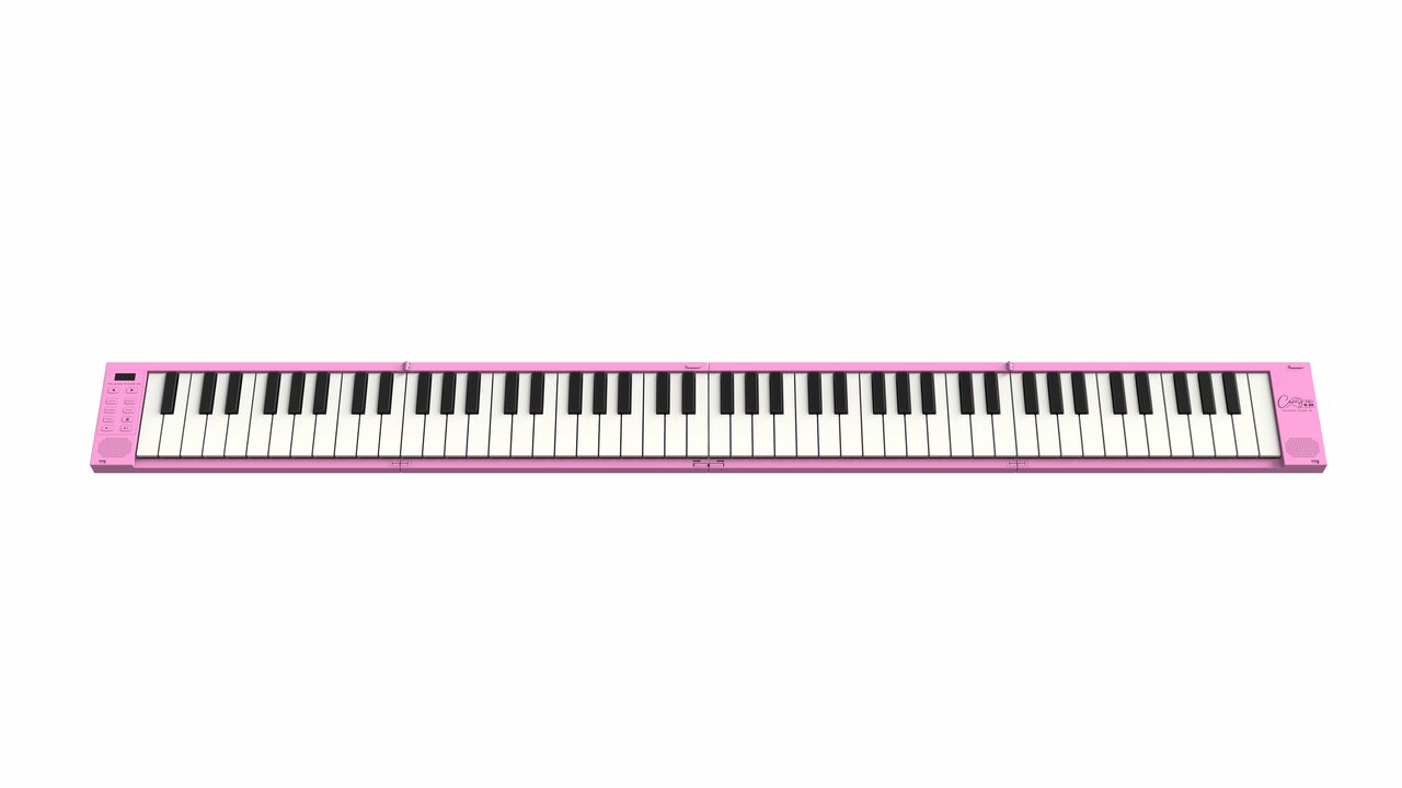 Carry-On FP88 Folding Piano 88-Key – Shell Pink - FP88-PINK-FP88-PINK-FRONT-ANGLE.jpg