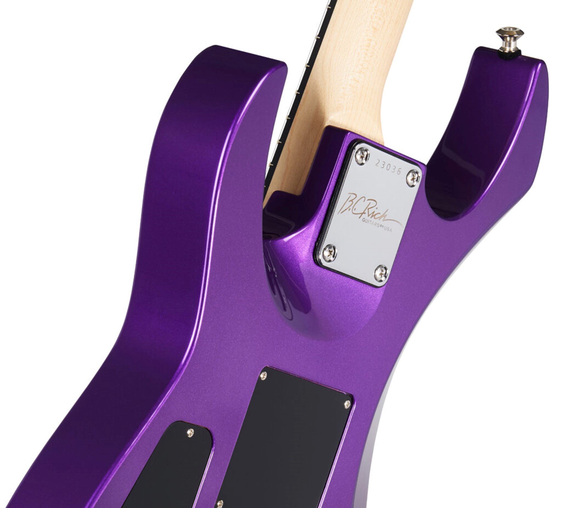 BC Rich ST24 USA Electric Guitar In Candy Purple - BC Rich USA Legacy Candy Purple BCRST24CP body back.jpg