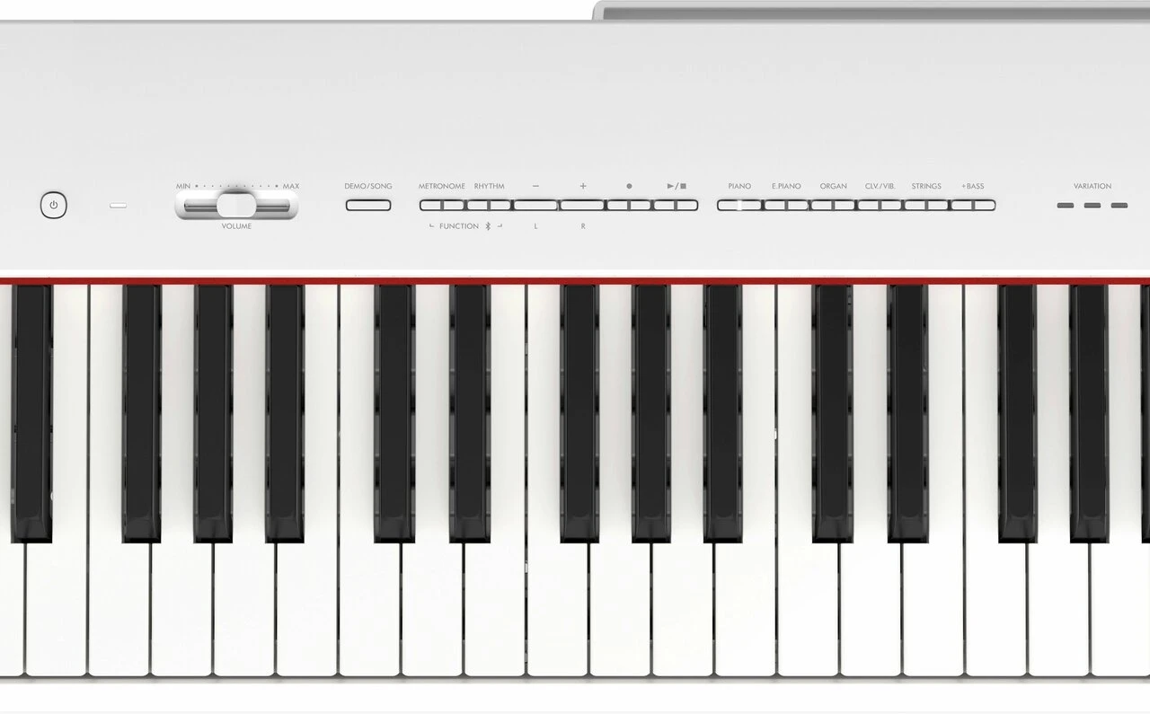 Yamaha P225 Digital Piano in White - P-225WH-Yamaha_P225_Piano_White_Close_Up.jpg