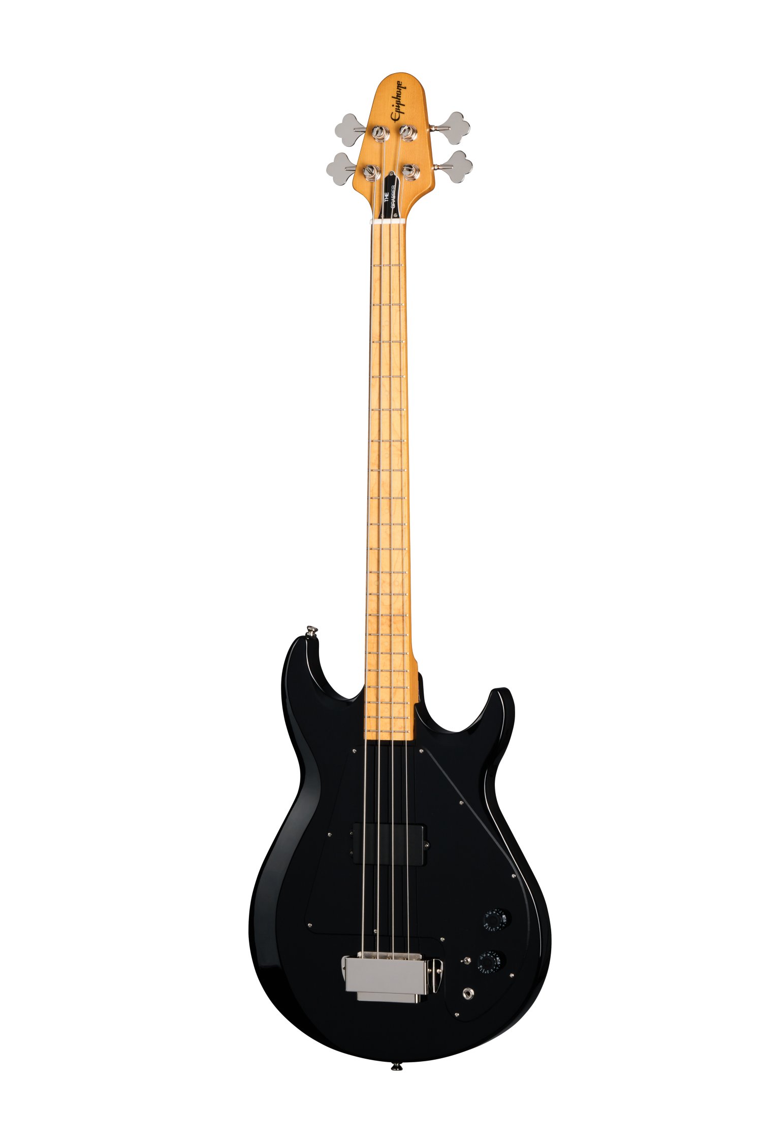 Epiphone Grabber Bass Guitar With Premium Gig Bag Ebony - EIGRBEBNH1_front.jpg