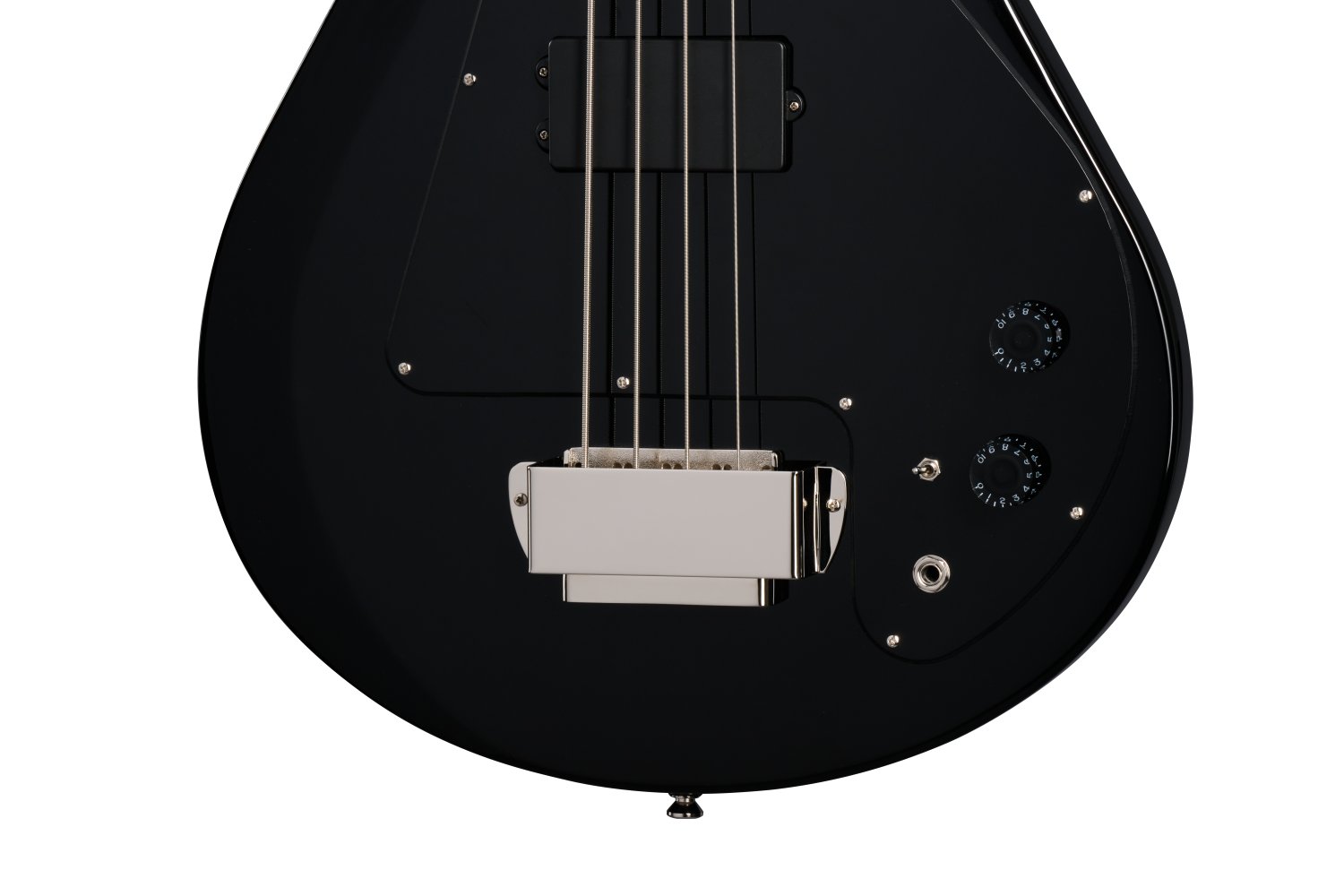 Epiphone Grabber Bass Guitar With Premium Gig Bag Ebony - EIGRBEBNH1_knobs.jpg
