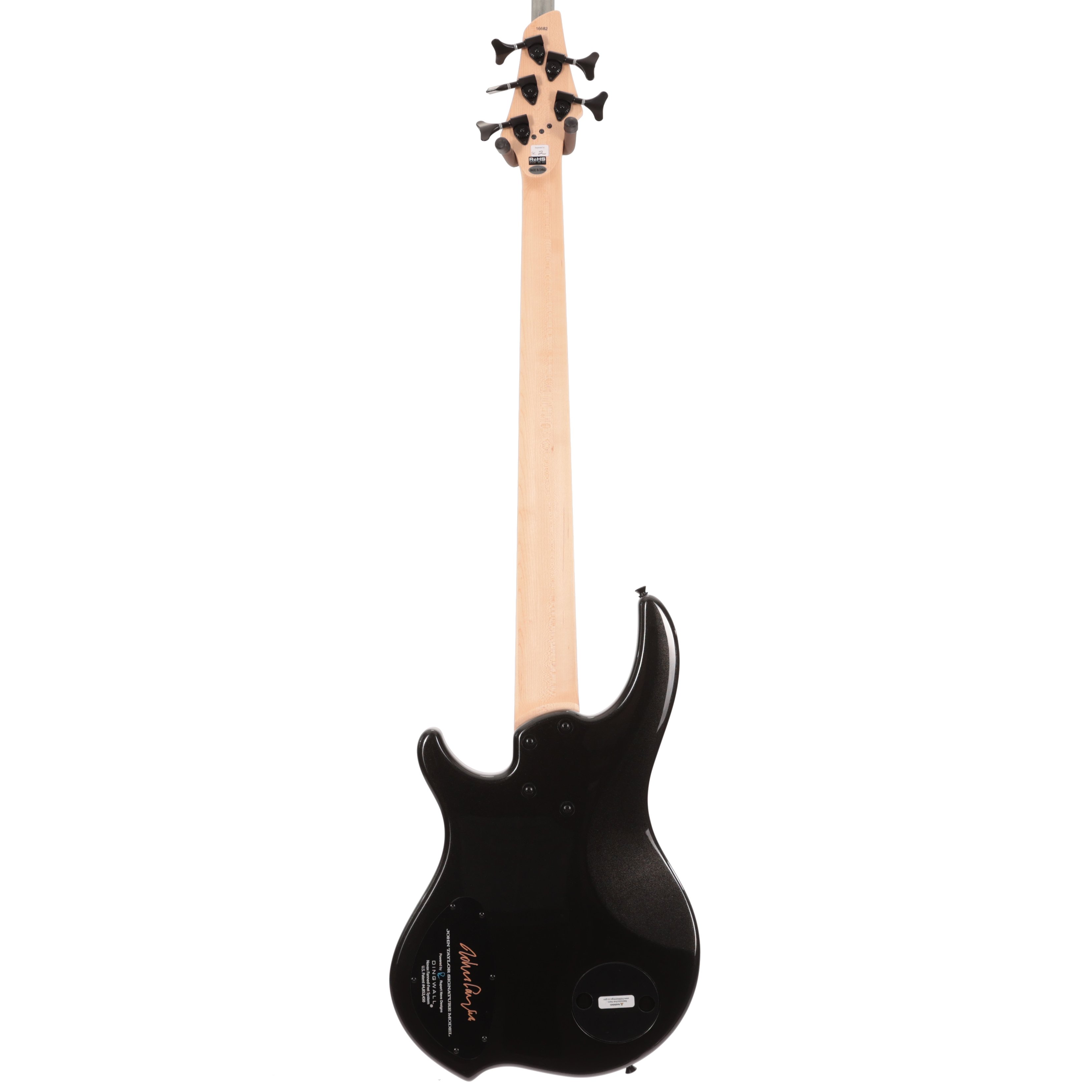 Dingwall John Taylor Signature 5-String Bass Guitar with Rupert Neve Preamp in Metallic Black  - 16682 (4).JPG