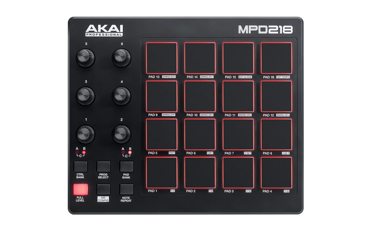 Akai Professional MPD218 USB Pad MIDI Controller - Andertons Music Co.