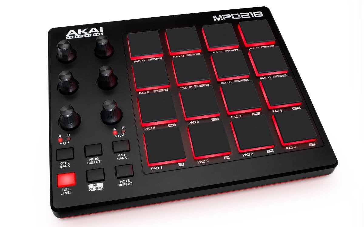 Akai Professional MPD218 USB Pad MIDI Controller - Andertons Music Co.