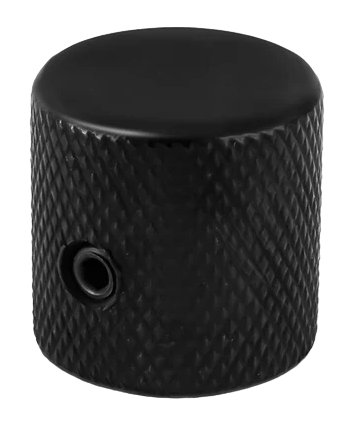 Schaller Solid Brass Dome Knob for 6.35mm Axis Potentiometer in Black - schaller-knob.jpg
