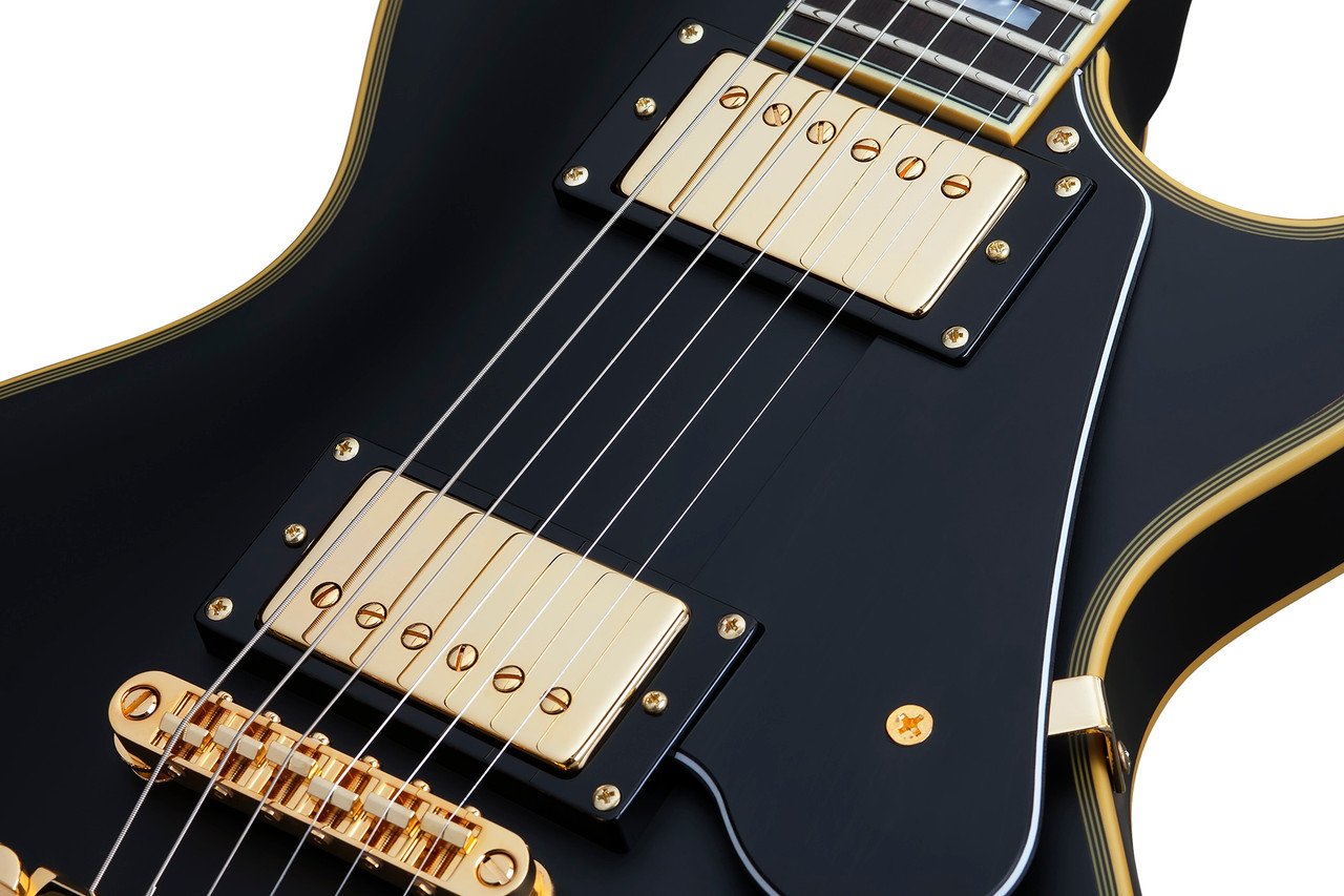 Schecter SOLO-II Custom Electric Guitar in Aged Black Satin