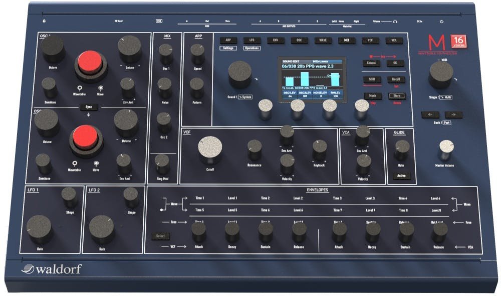 Waldorf M16 16 Voice Wavetable Desktop Synthesizer - WALDORF-M-16-Waldorf_M16_wavetable_Desktop_Synth_Front.jpg