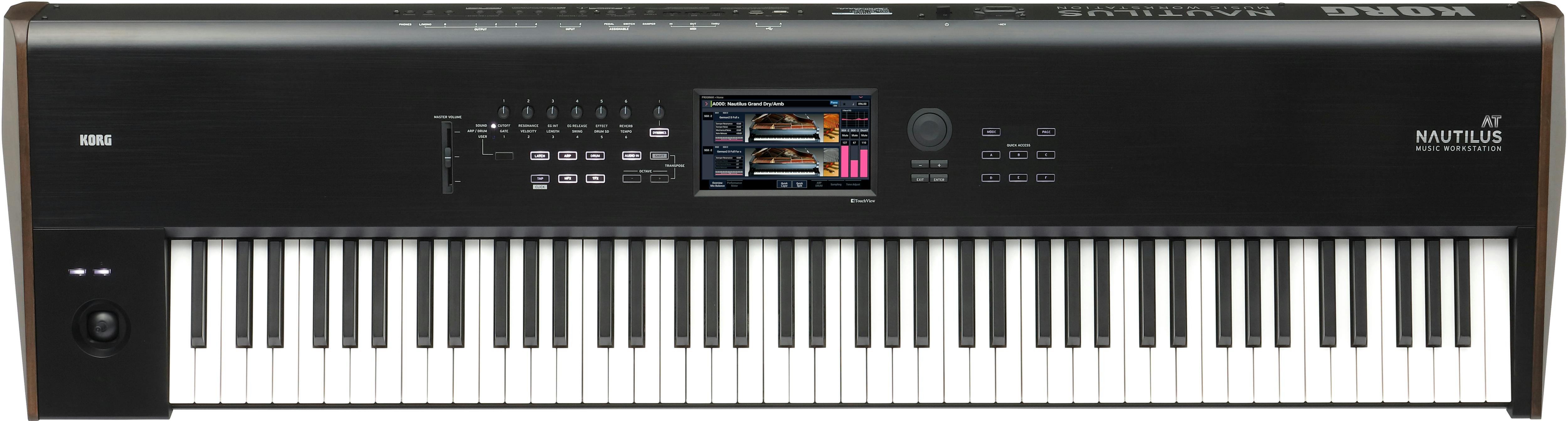 Korg NAUTILUS 88 AT Aftertouch Synth & Workstation - 88 Key - NAUTILUS-88AT-KORG_Nautilus_AT_88_Top.jpg