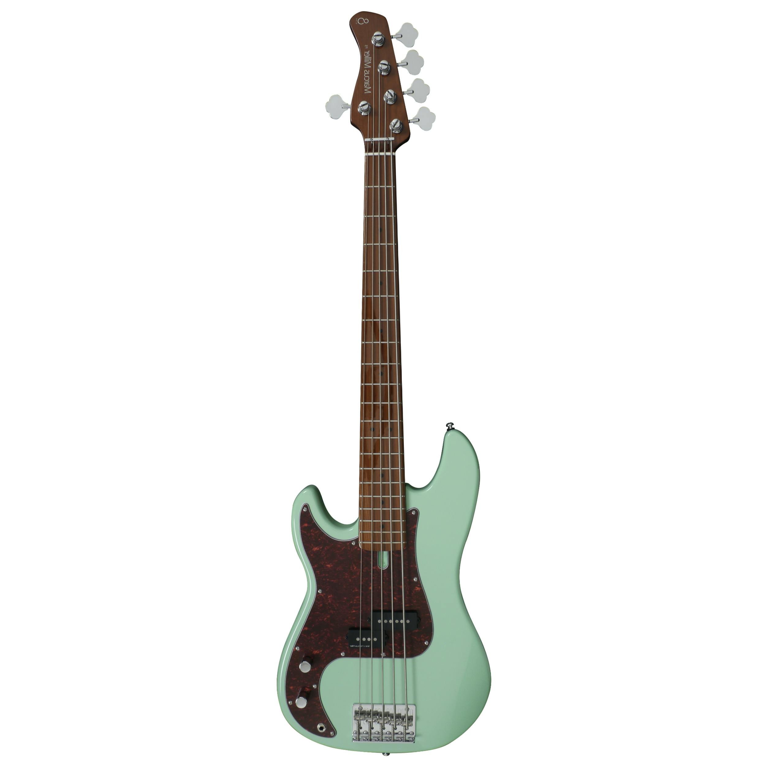 Sire Marcus Miller Left Handed P5 Alder 5-String Bass Guitar In Mild Green - 430245-Sire-Marcus-Miller-P5-5-String-Mild-Green-Left-Handed.jpg