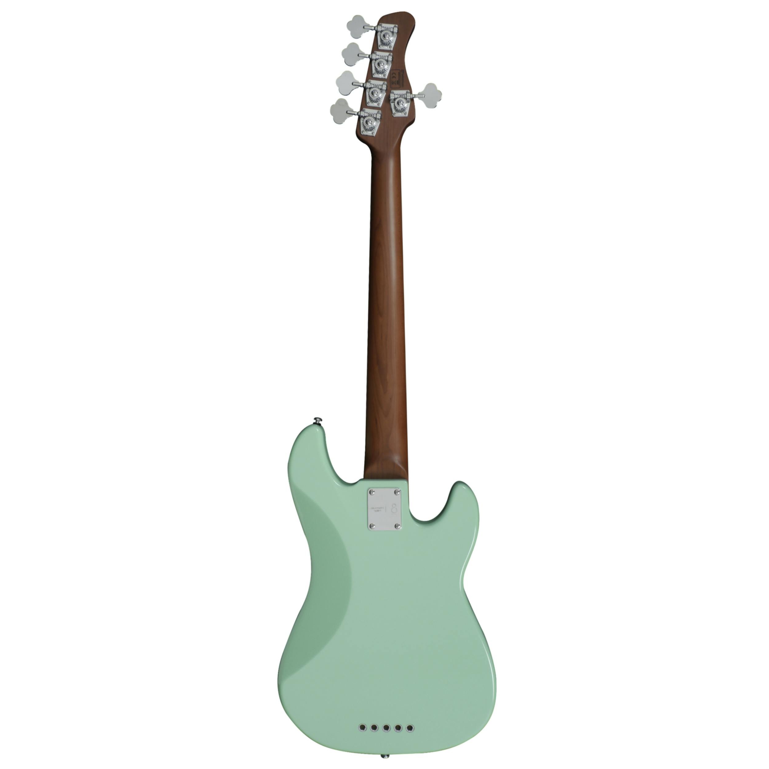 Sire Marcus Miller Left Handed P5 Alder 5-String Bass Guitar In Mild Green - 430246-Sire-Marcus-Miller-P5-5-String-Mild-Green-Left-Handed-Back.jpg