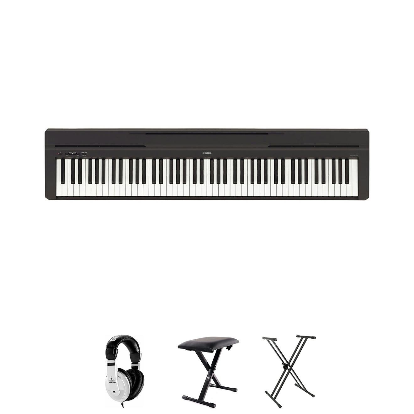 Yamaha P45 Digital Piano Bundle with Stool, Headphones + Stand - 530365-stage-pianos_bun4_15_P45B-02.jpg
