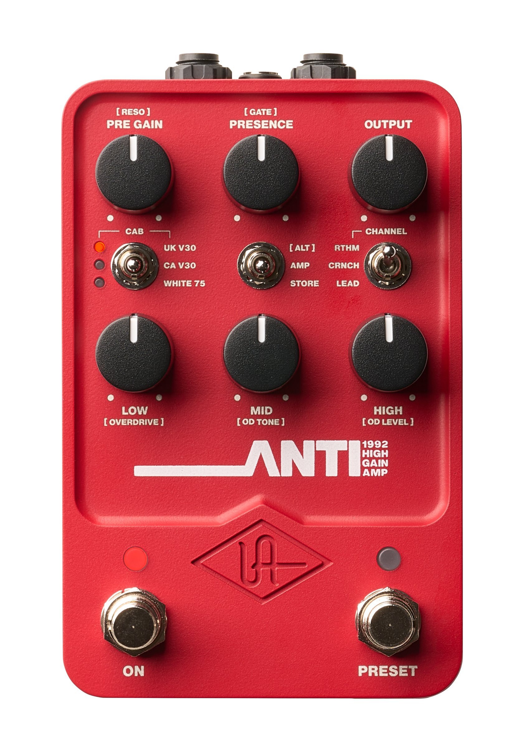 Universal Audio UAFX ANTI 1992 High Gain Amp Pedal - ANTI 1992 High Gain Amp Ortho_Top_Trans.jpg