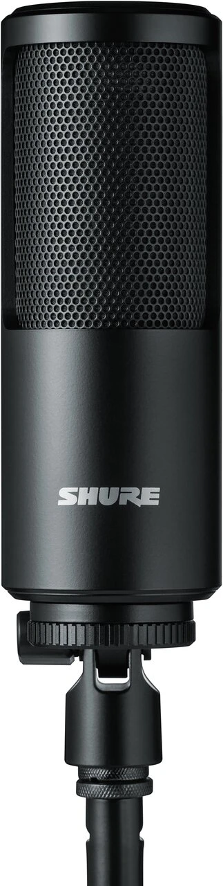 Shure SM4 Dual Diaphragm Condenser Microphone including Shock Mount,Magnetic Pop Filter & Carry Case - SM4-K_Hard Mount_Front_On White_HR.jpg