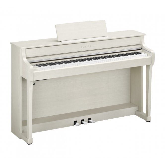 Yamaha Clavinova CLP835WH Home Piano in White - NCLP835WBUK - side.jpg