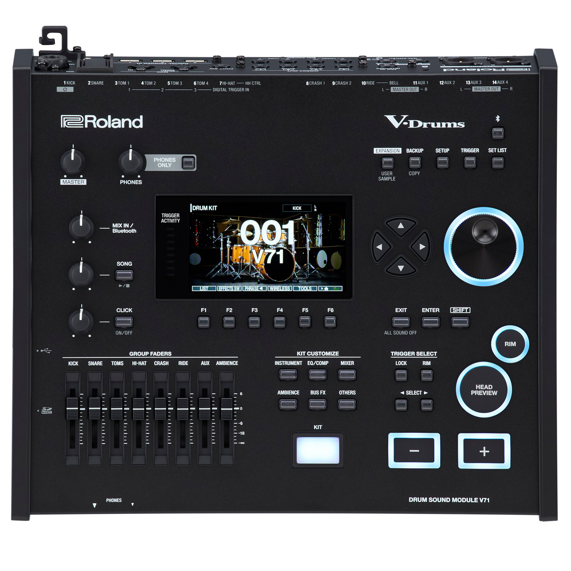 Roland VAD716 Flagship V-Drums Acoustic Design with V71 Sound Module - Gloss Ebony - V71(T) .jpg