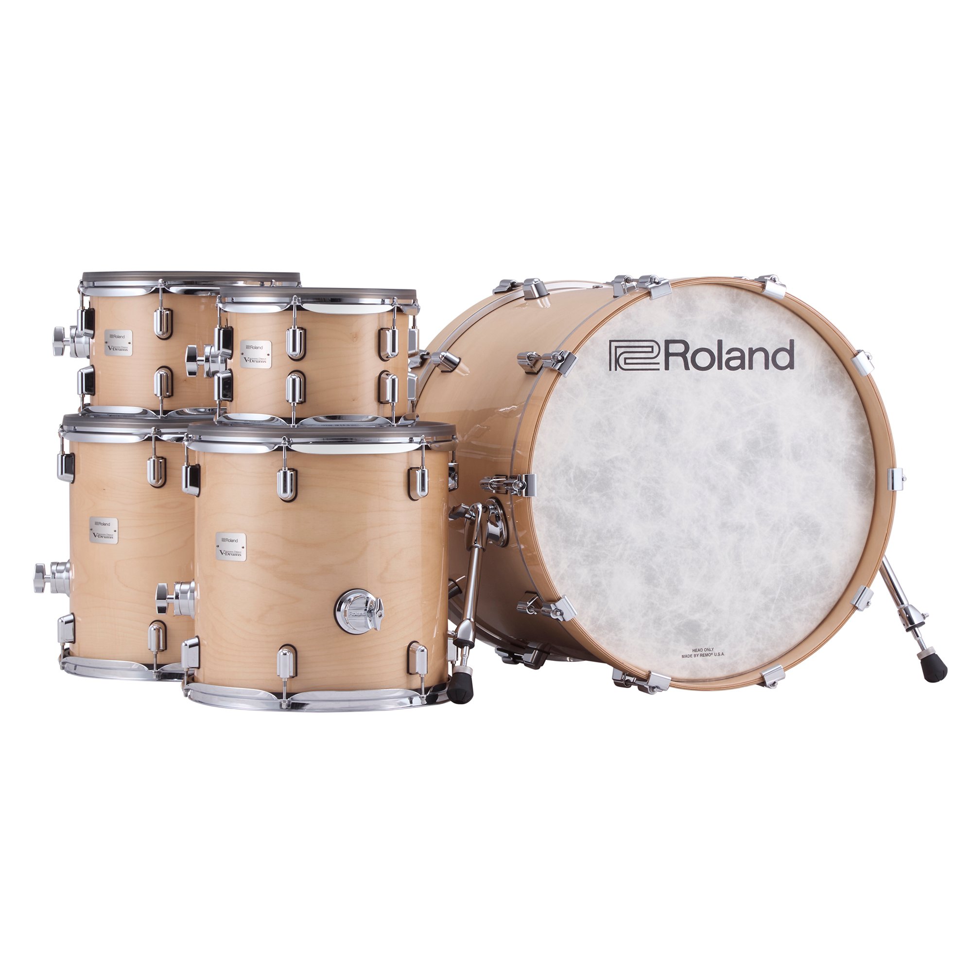 Roland VAD716 Flagship V-Drums Acoustic Design with V71 Sound Module - Gloss Natural - VAD716 GN(SP).jpg