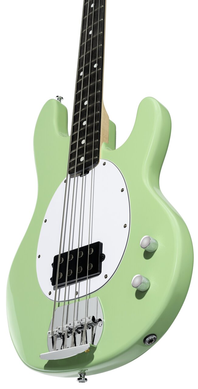 Sterling by Music Man Ray2 StingRay Bass Guitar in Misty Green with Amaranth Neck - ST-RAY2-MTG-A1-RIGHT-LOWER-BOUT.jpg