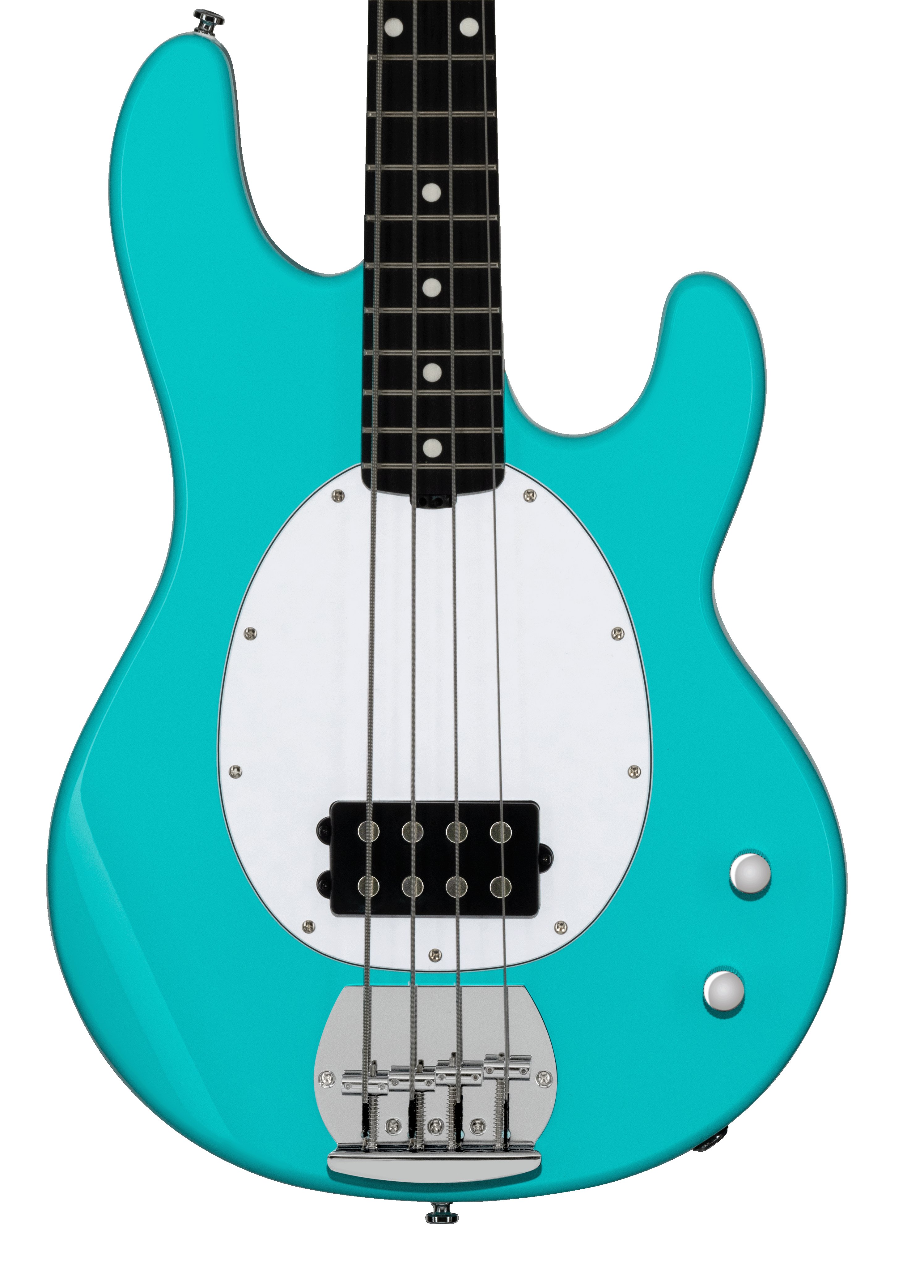 Sterling by Music Man Ray2 StingRay Bass Guitar in Electric Blue with Amaranth Neck - ST-RAY2-ELB-A1-FRONT-cropped.jpg