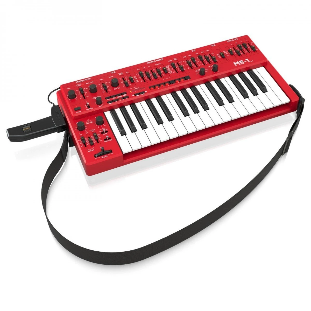 Behringer MS-1 MK II-RD Analog Synthesizer in RED - 0722-ABK86-UK1 - With handle.jpg