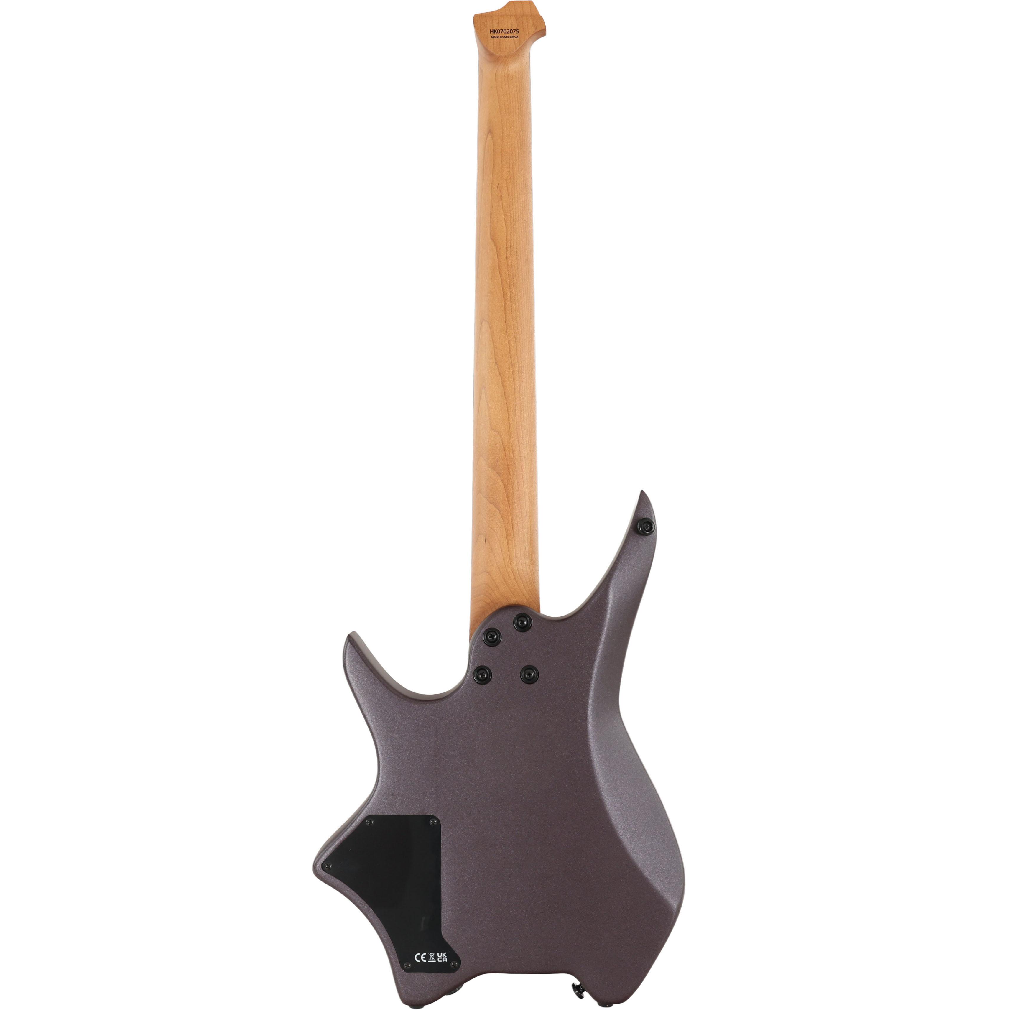 HILS NEXT HN3 Headless Electric Guitar in Satin Metallic Deep Purple - HN3SMDP-Uncovered-Pickups-Back.jpg