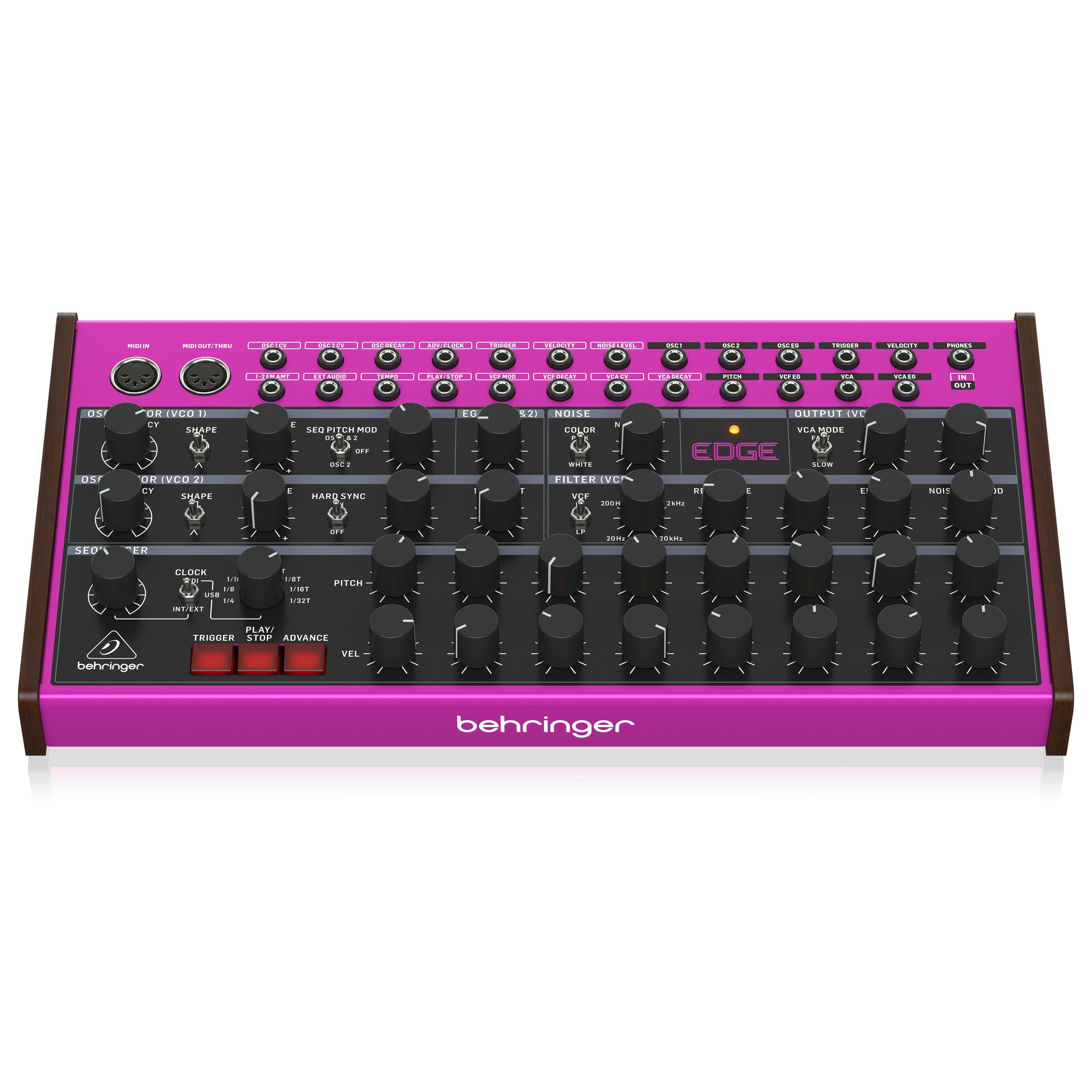 Behringer Edge Analog Semi-Modular Percussion Synthesizer - 0718-ABM86-UK1-Behringer-Edge-Low-Angle.jpg
