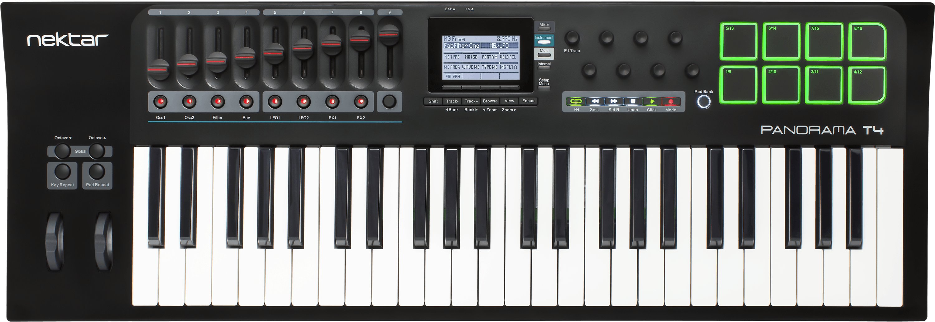 Nektar Panorama T4 - 49 Note Advanced MIDI Keyboard & Controller - 286051-T4_birdseye.jpg