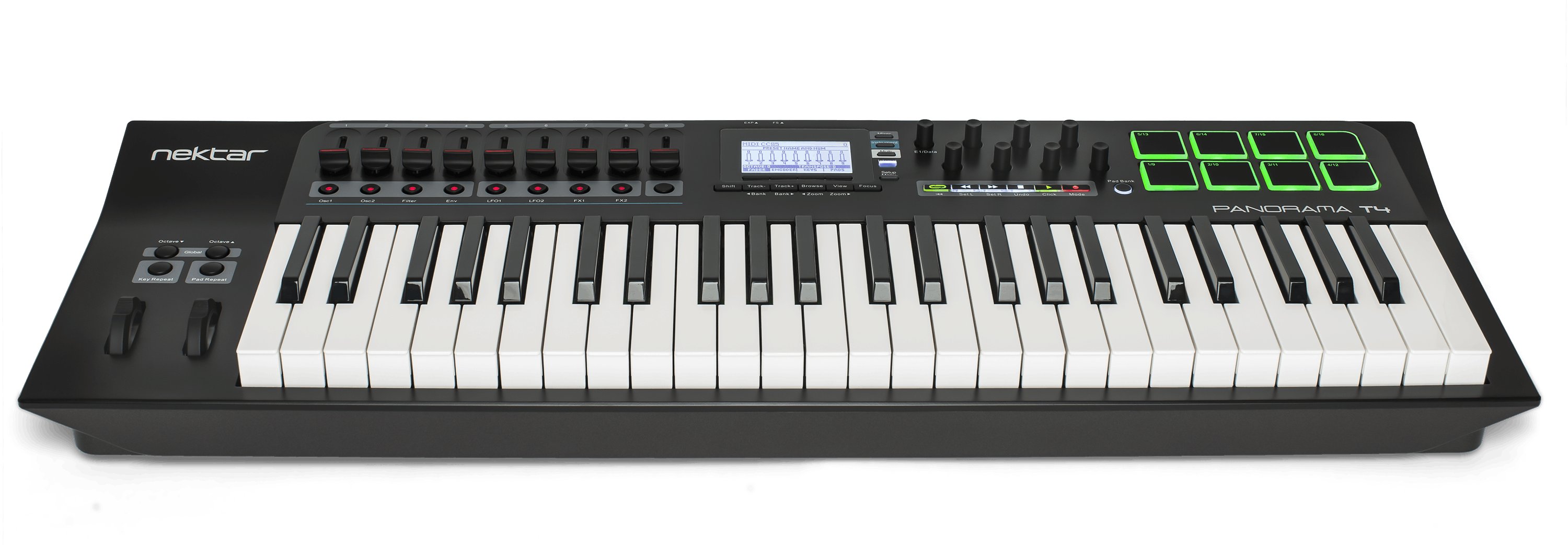 Nektar Panorama T4 - 49 Note Advanced MIDI Keyboard & Controller - 286052-T4_front_90d_angle.jpg